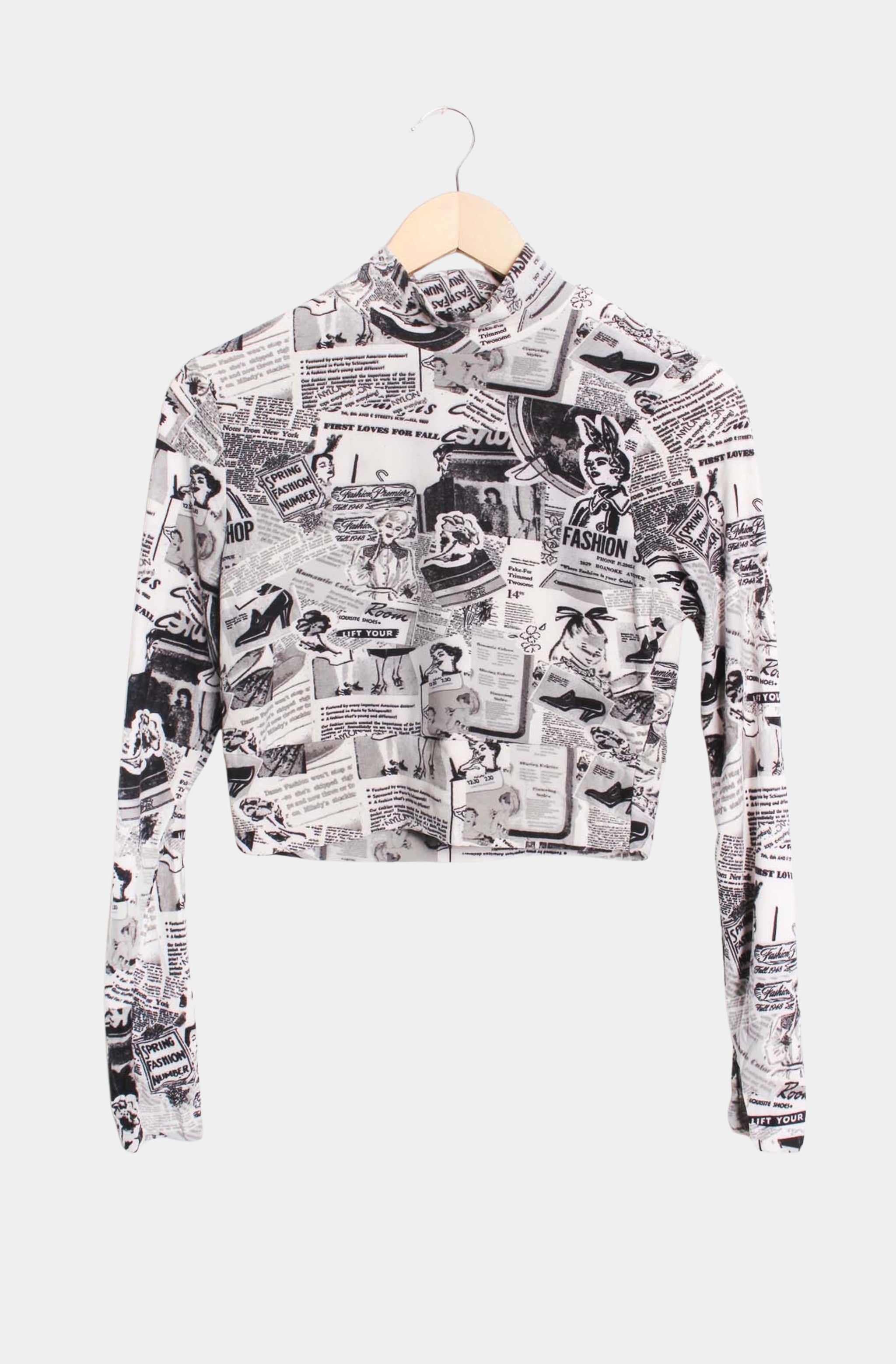 Newsflash Crop Top