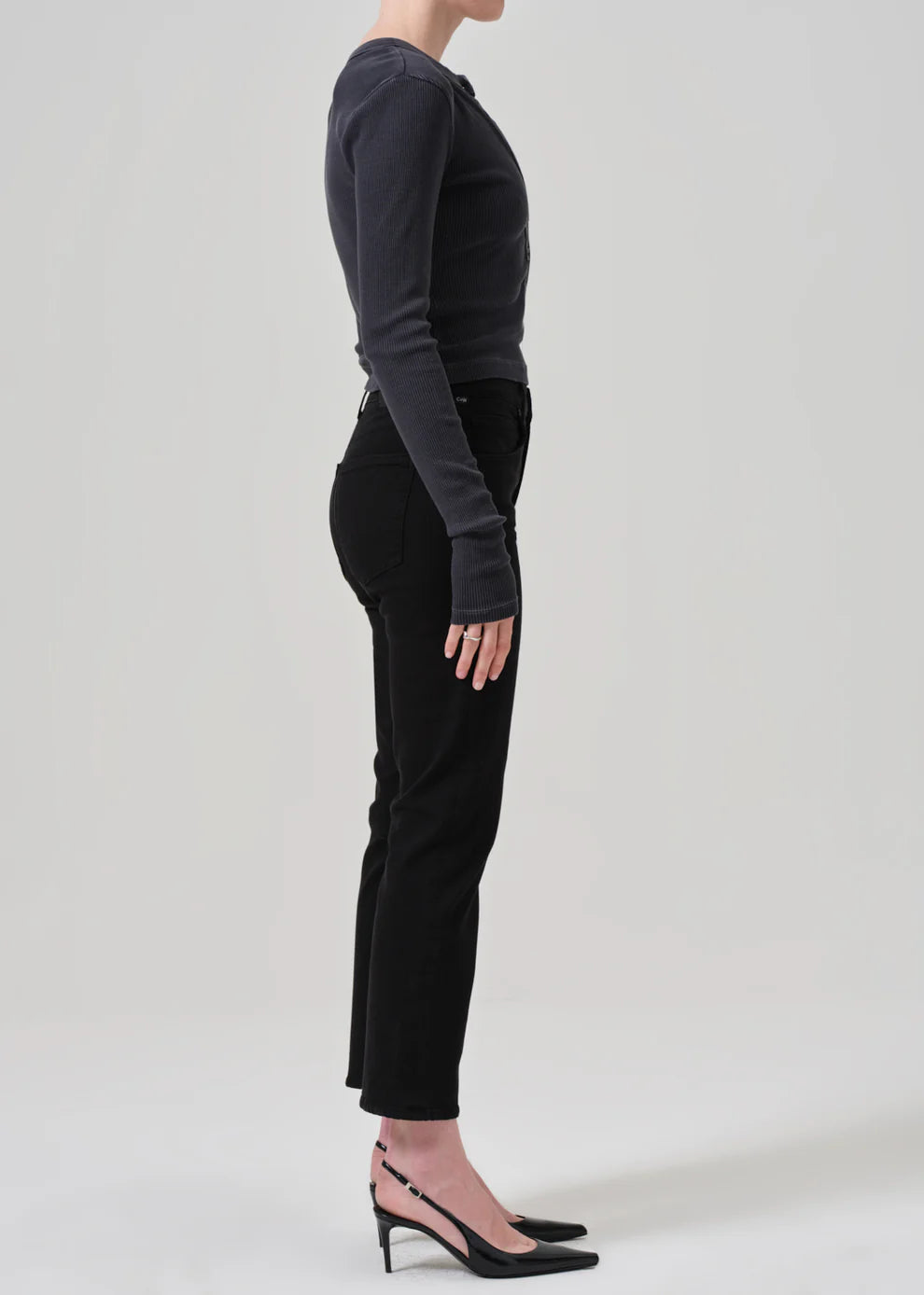 Isola Cropped Boot In Plush Black