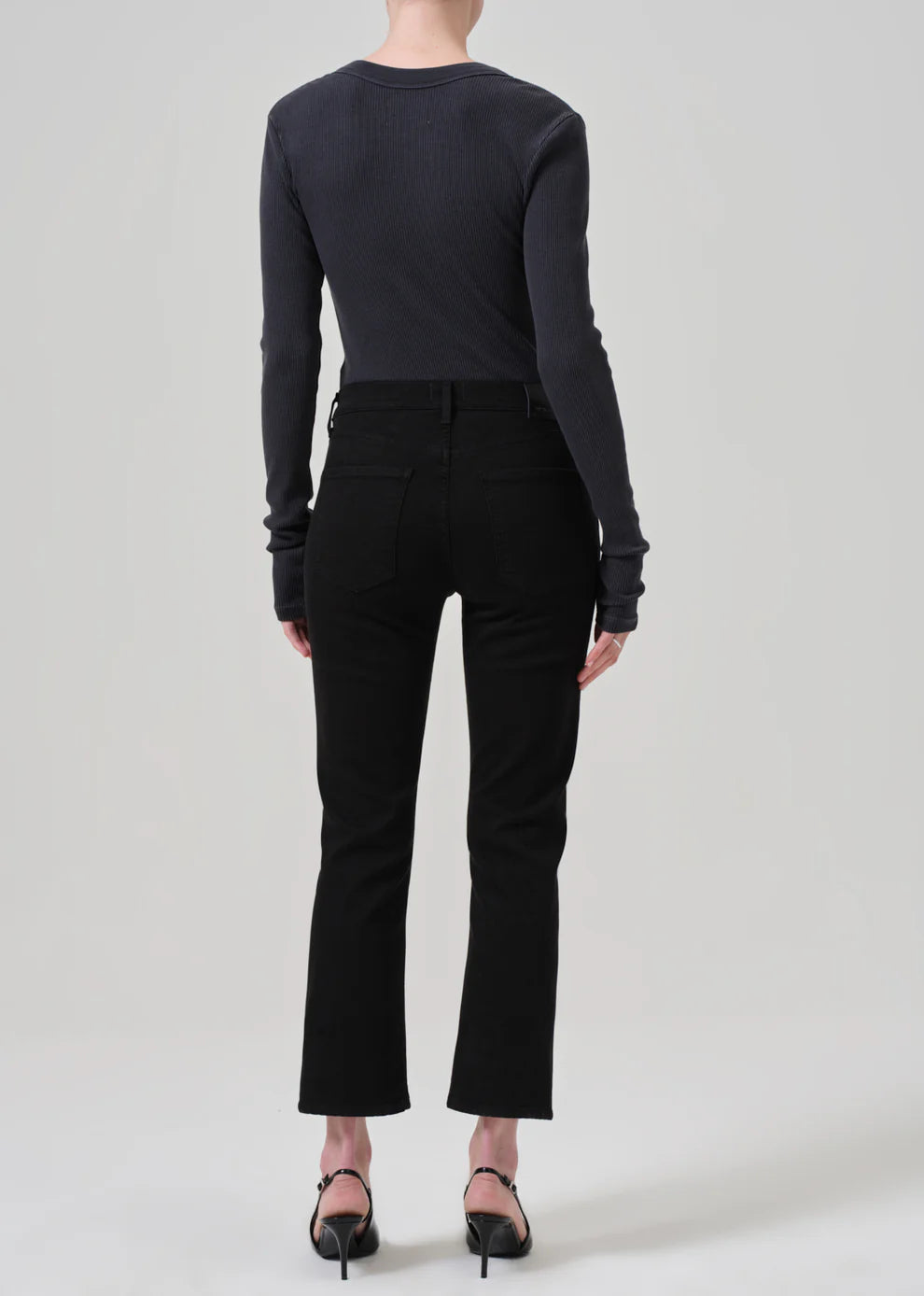 Isola Cropped Boot In Plush Black