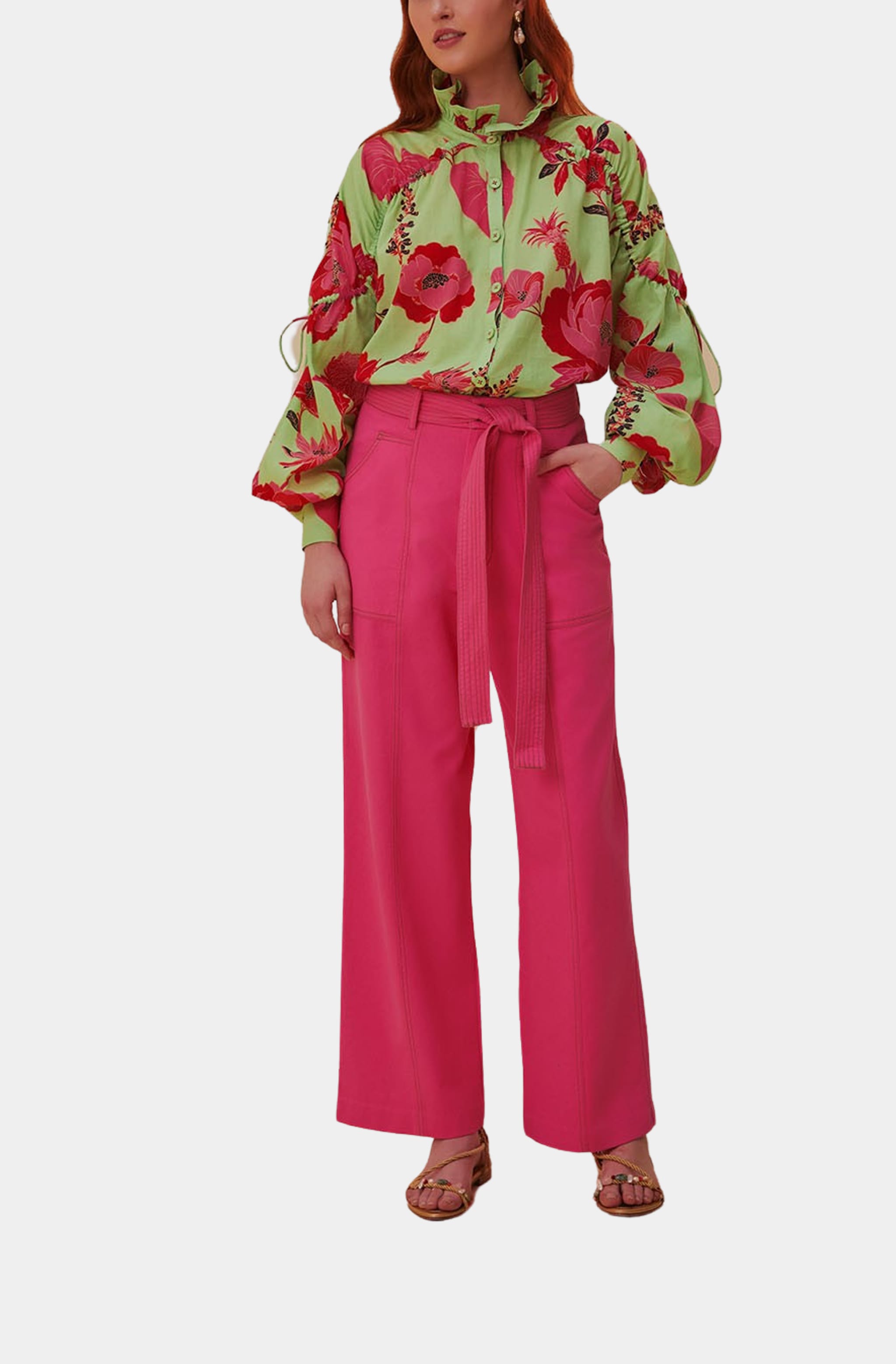 Pink Wide Pants