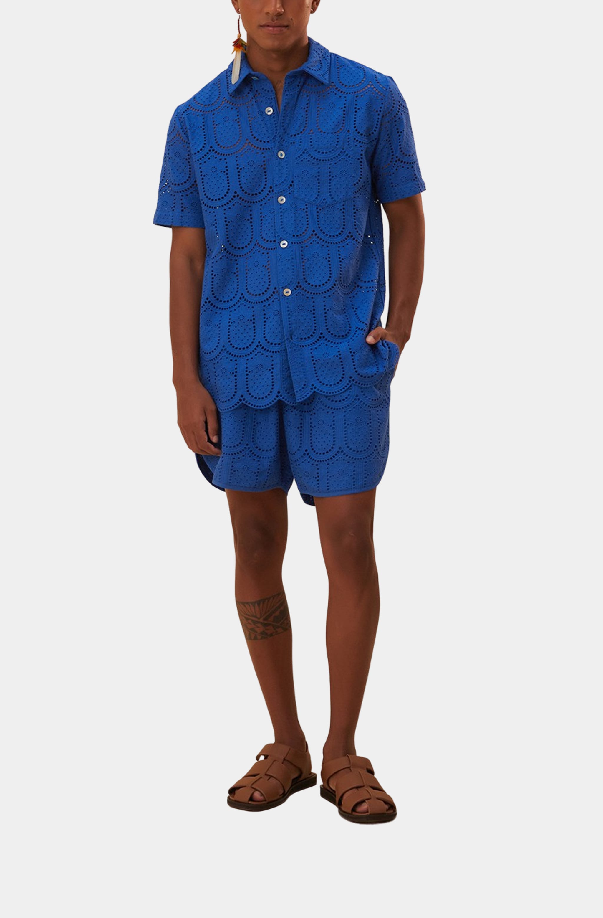 Pineapple Eyelet Shorts