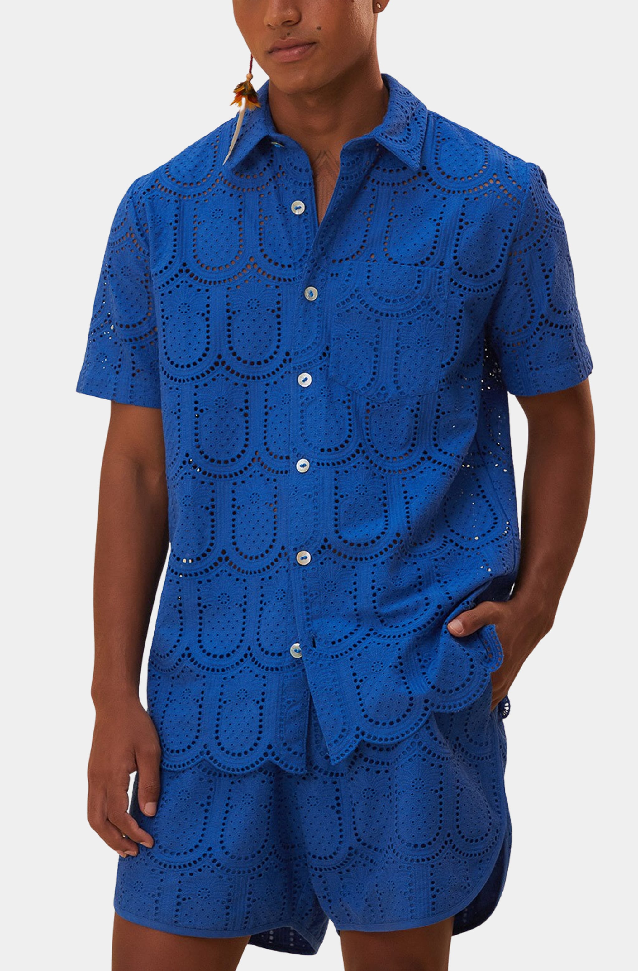 Pineapple Eyelet Shorts