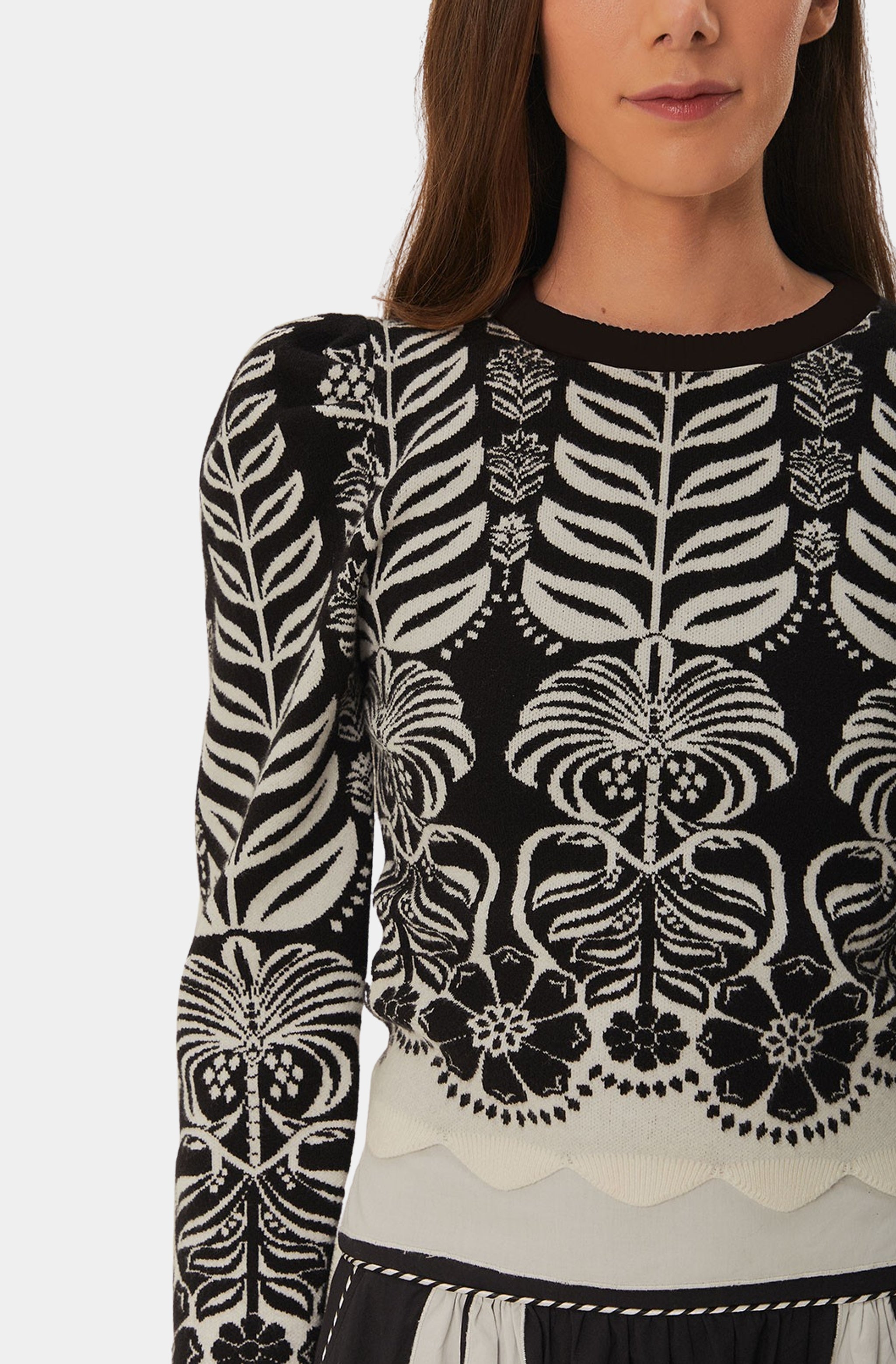 Ainika Tropical Splendor Knit Blouse