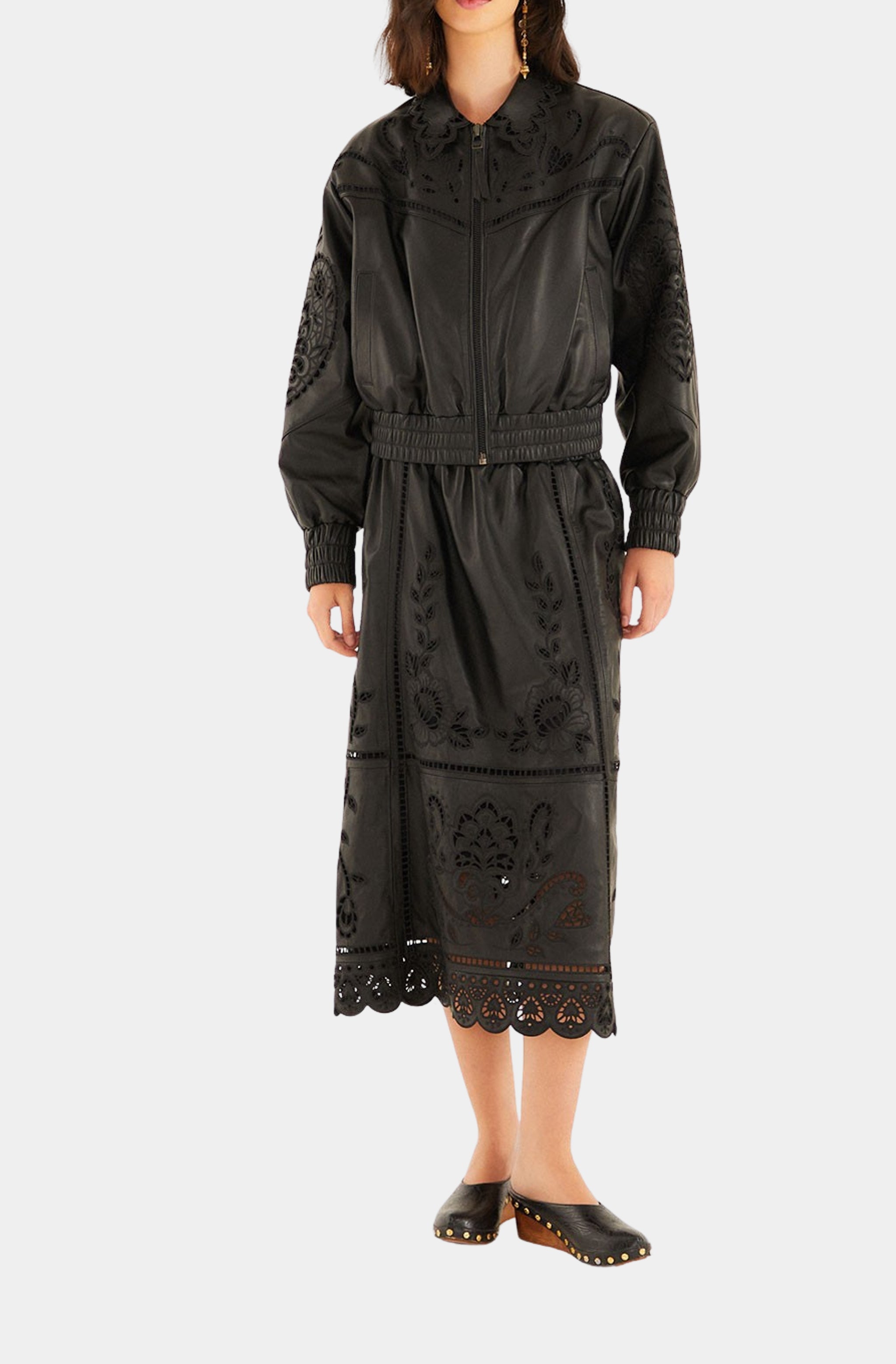 Black Richilieu Heart Jacket
