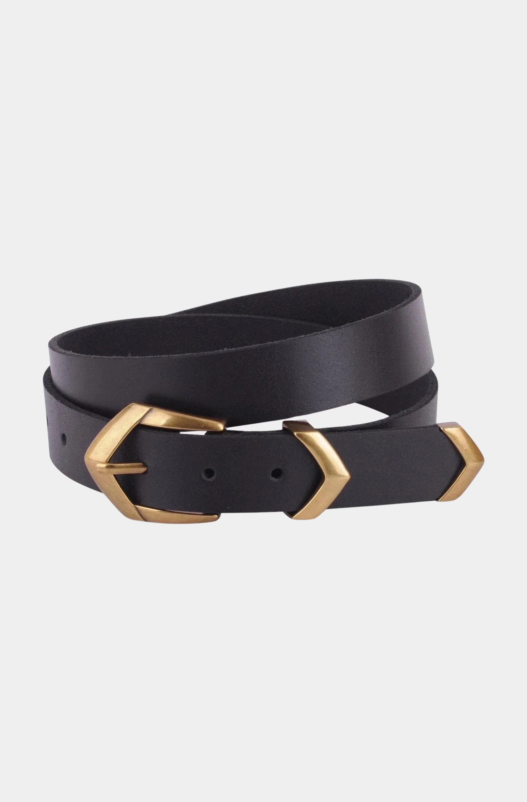 Boho Triangular Buckle Leather Belt Set