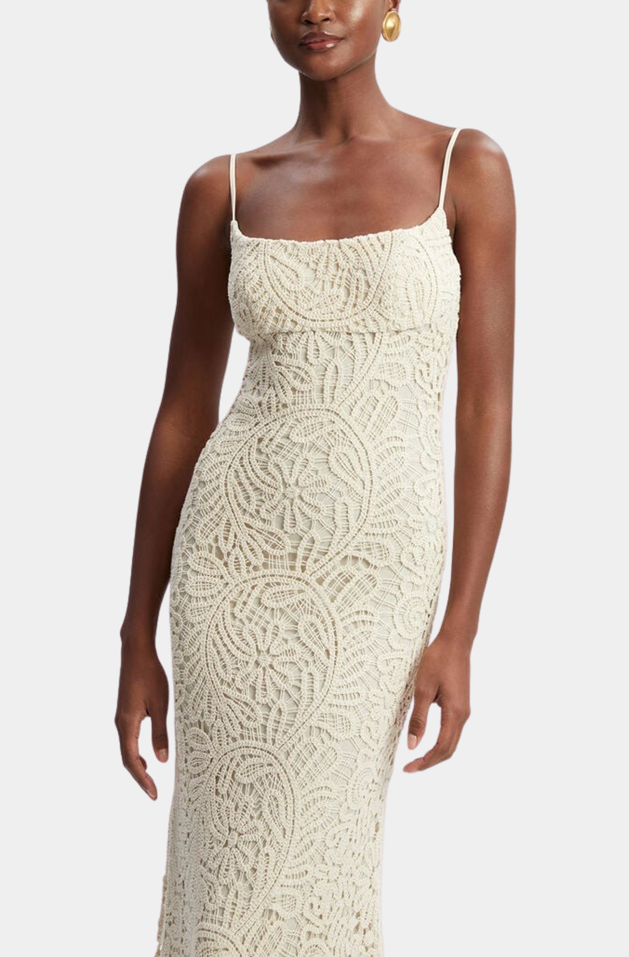 Adoni Crochet Midi Dress