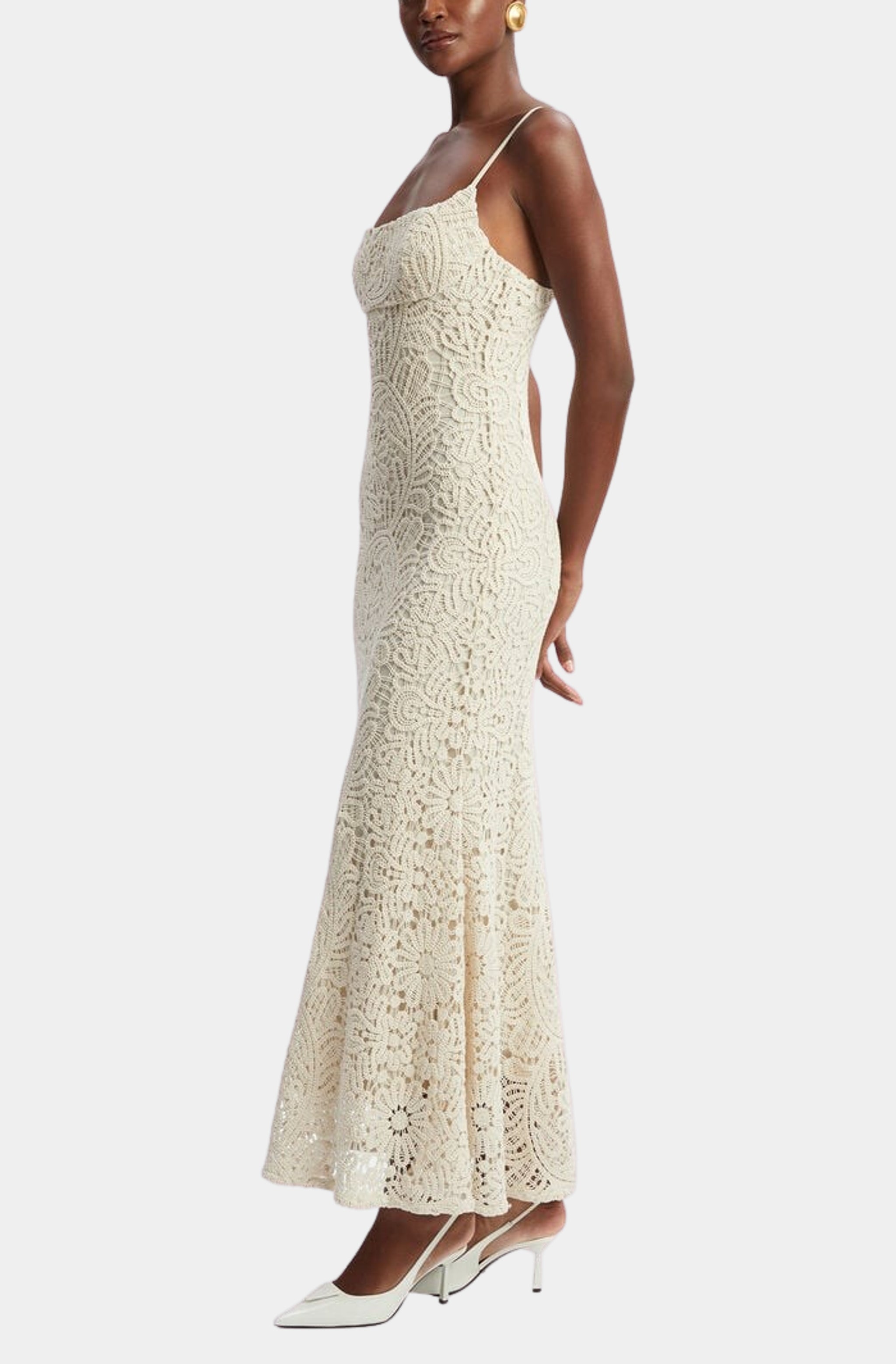 Adoni Crochet Midi Dress