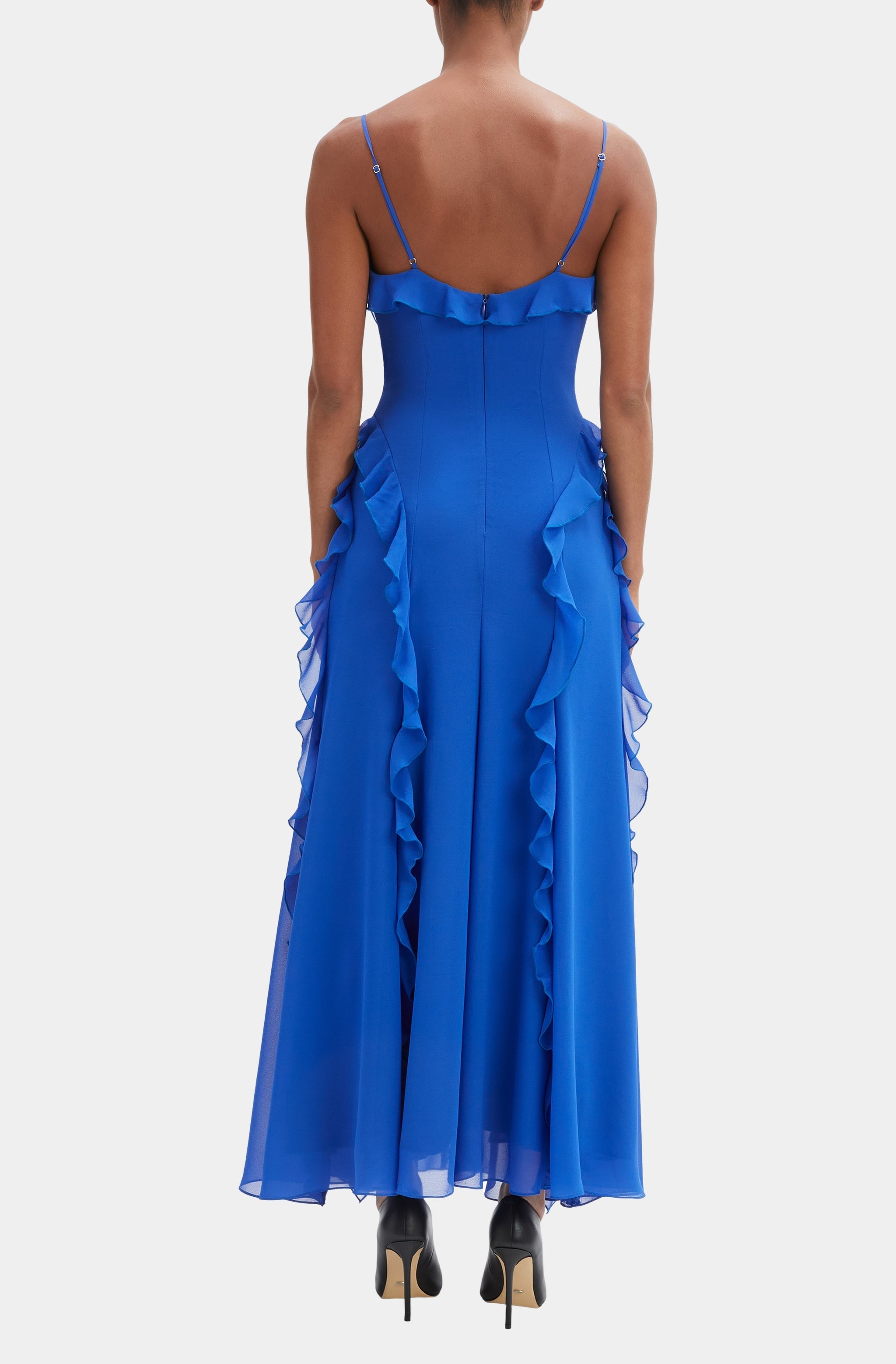 Veris Ruffle Maxi Dress
