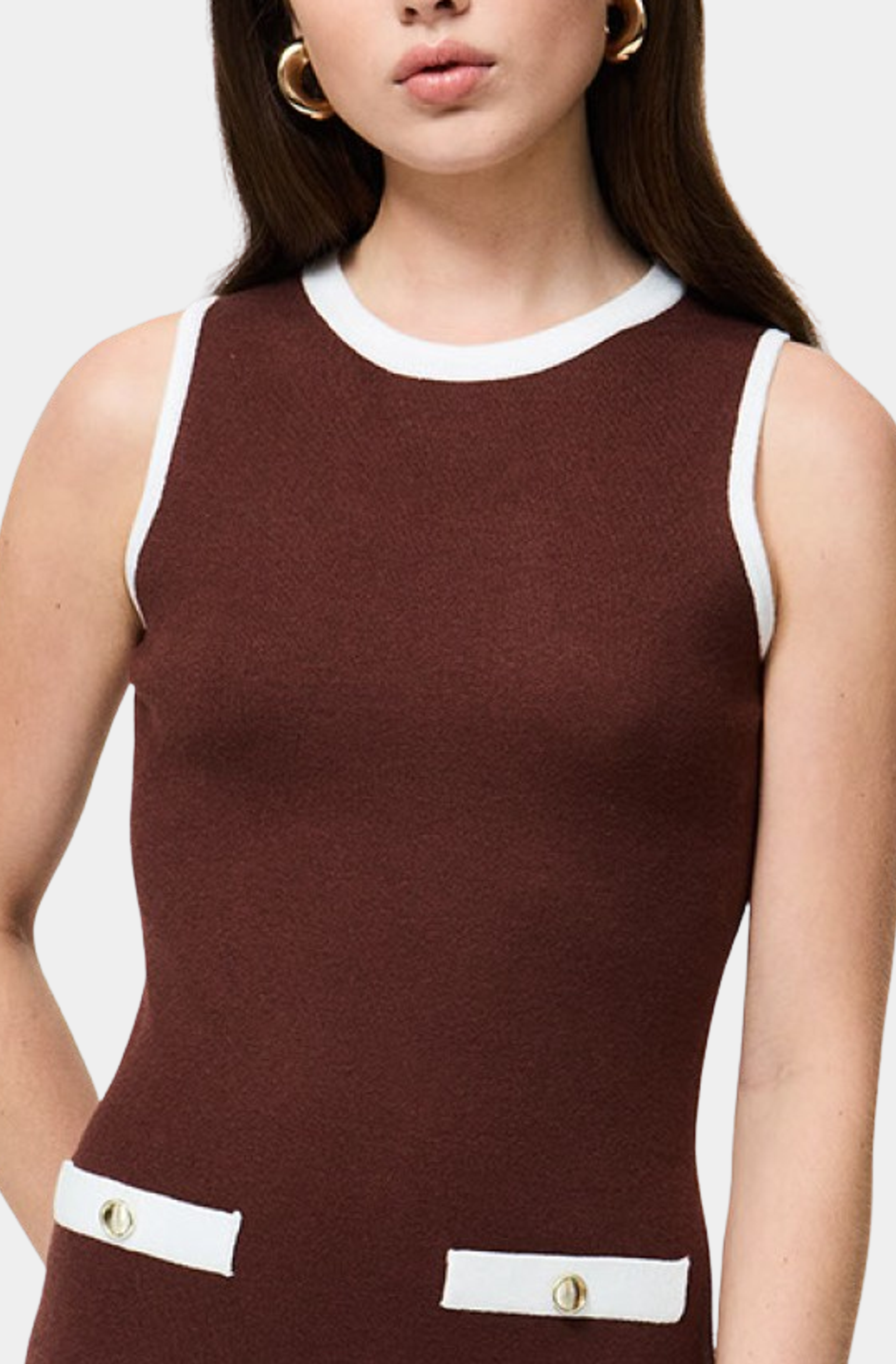 Ruthie Knit Shift Mini Dress