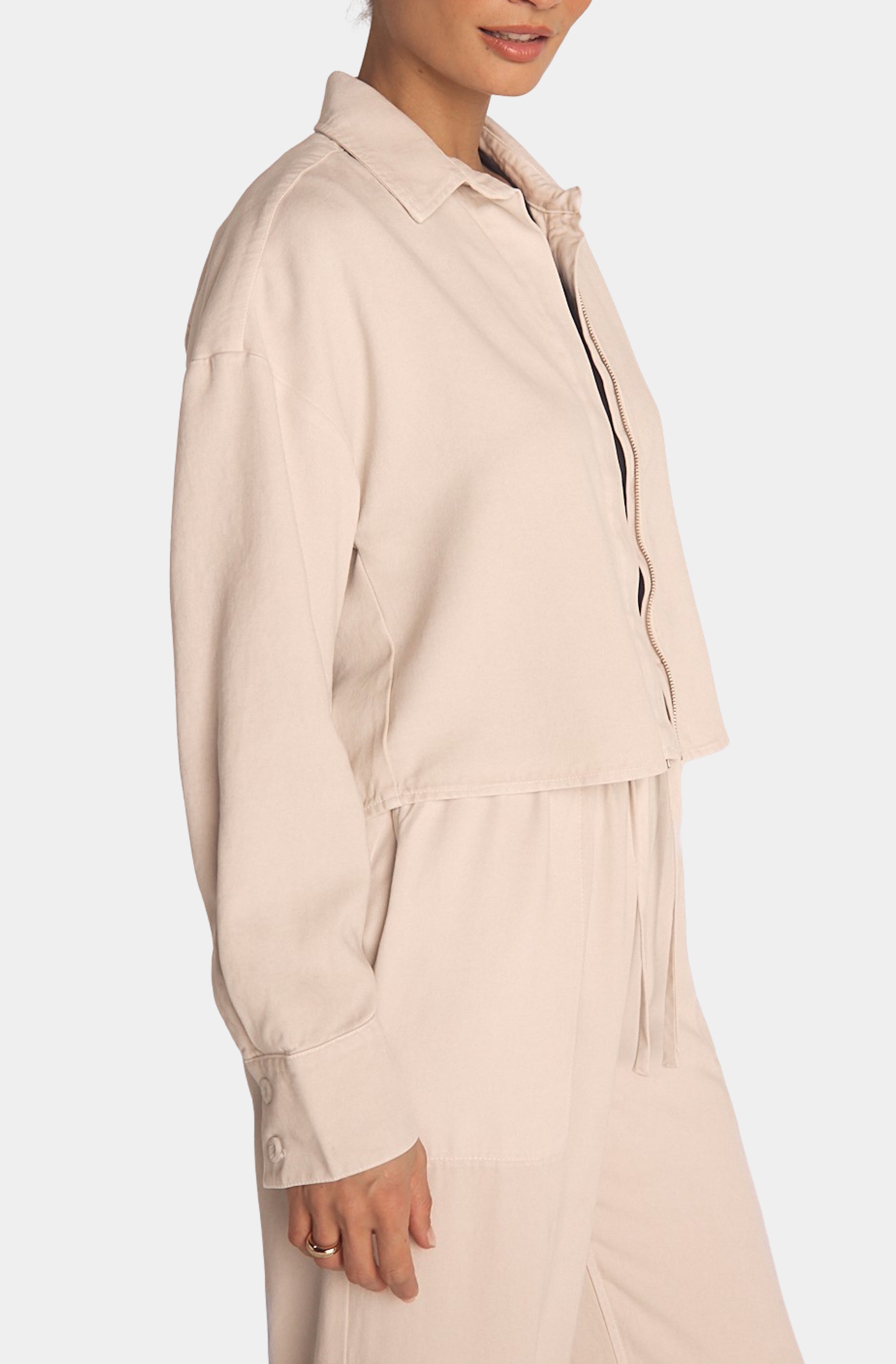 Oversized Cropped Shacket