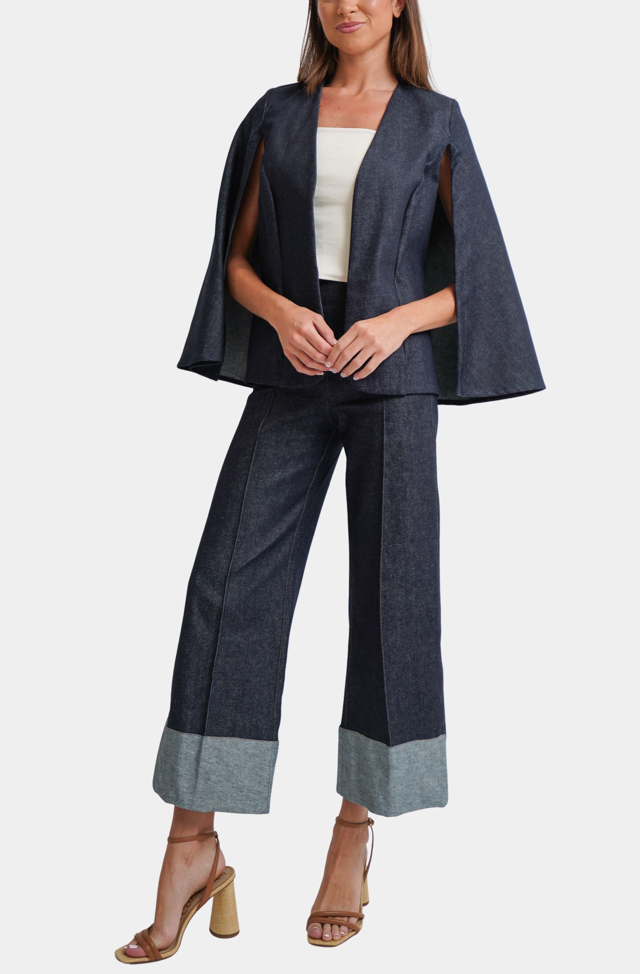 Brigitte Denim Cape