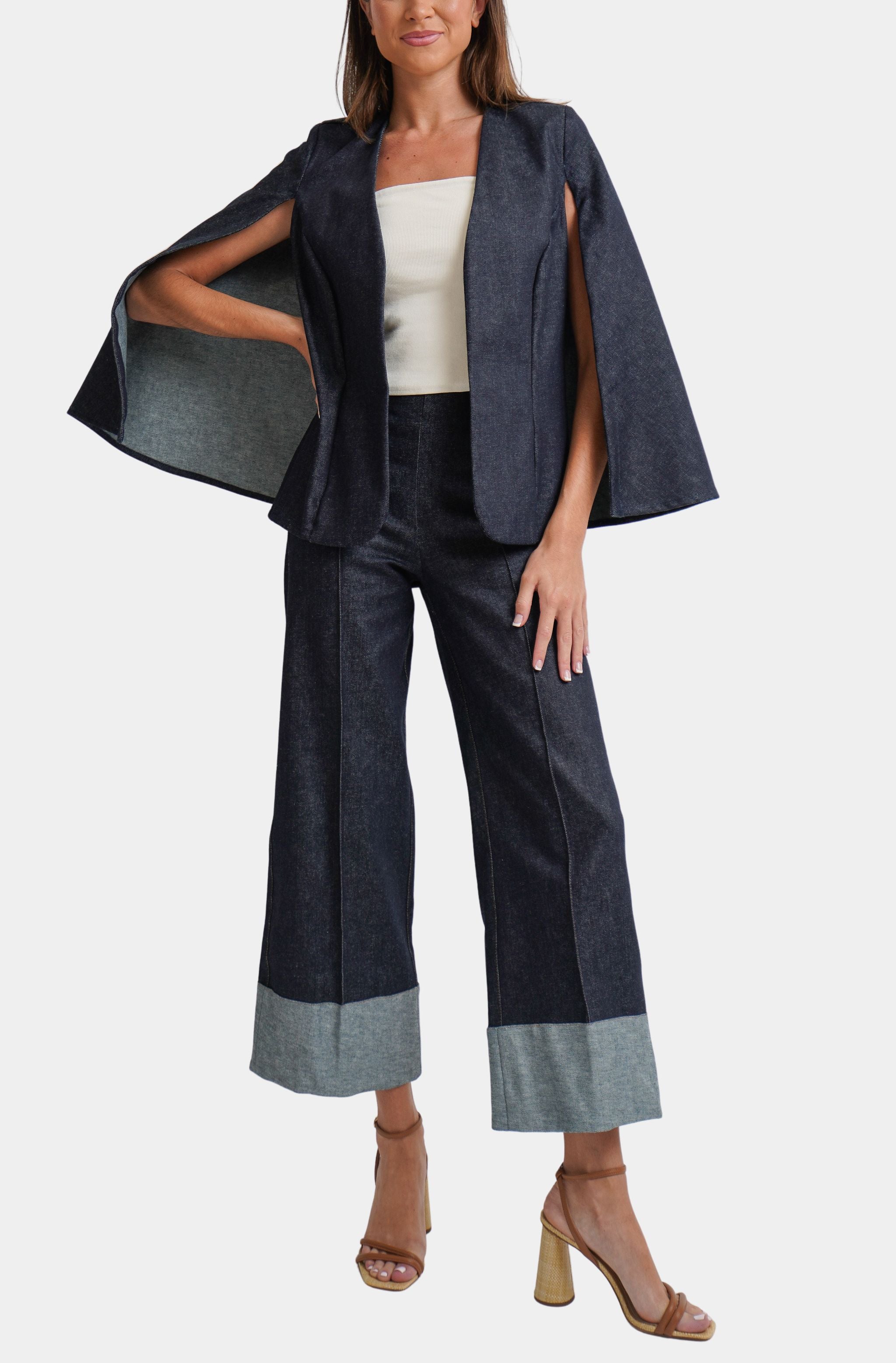 Brigitte Denim Cape