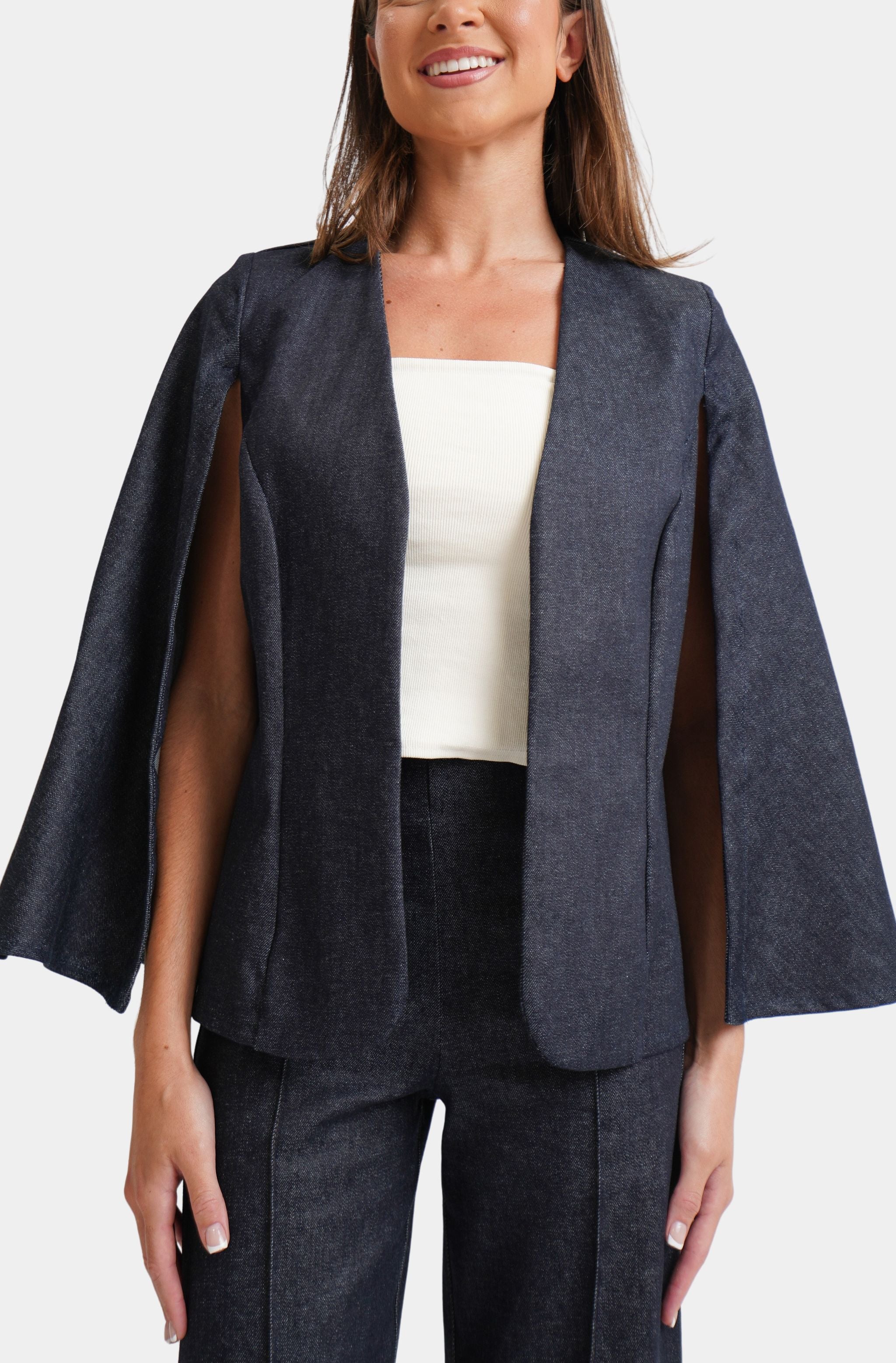 Brigitte Denim Cape