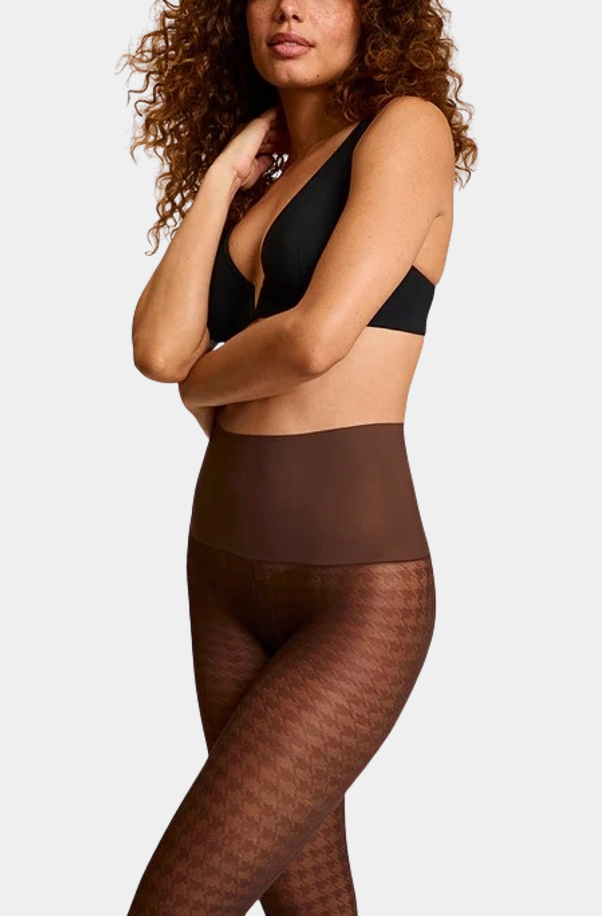 Houndstooth Sheer Tights