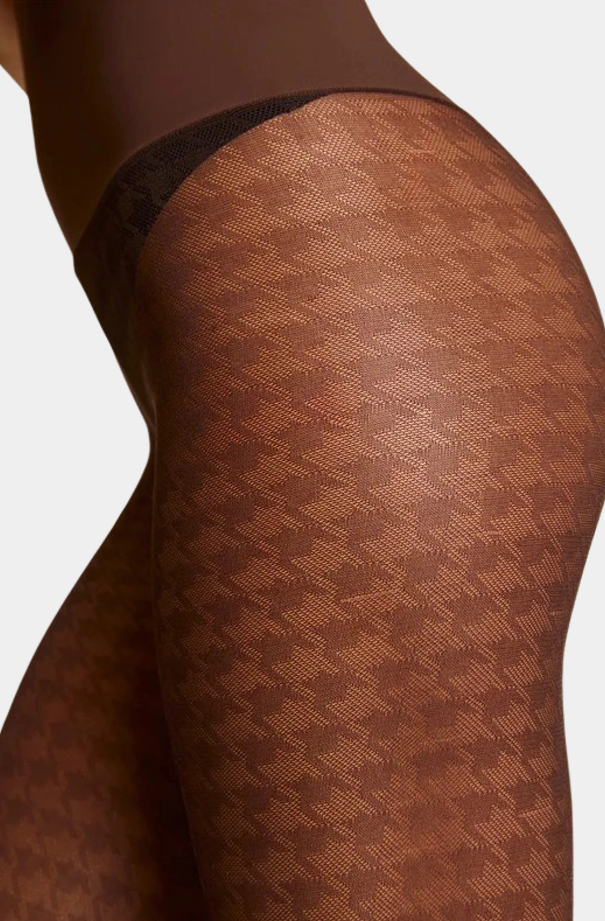 Houndstooth Sheer Tights