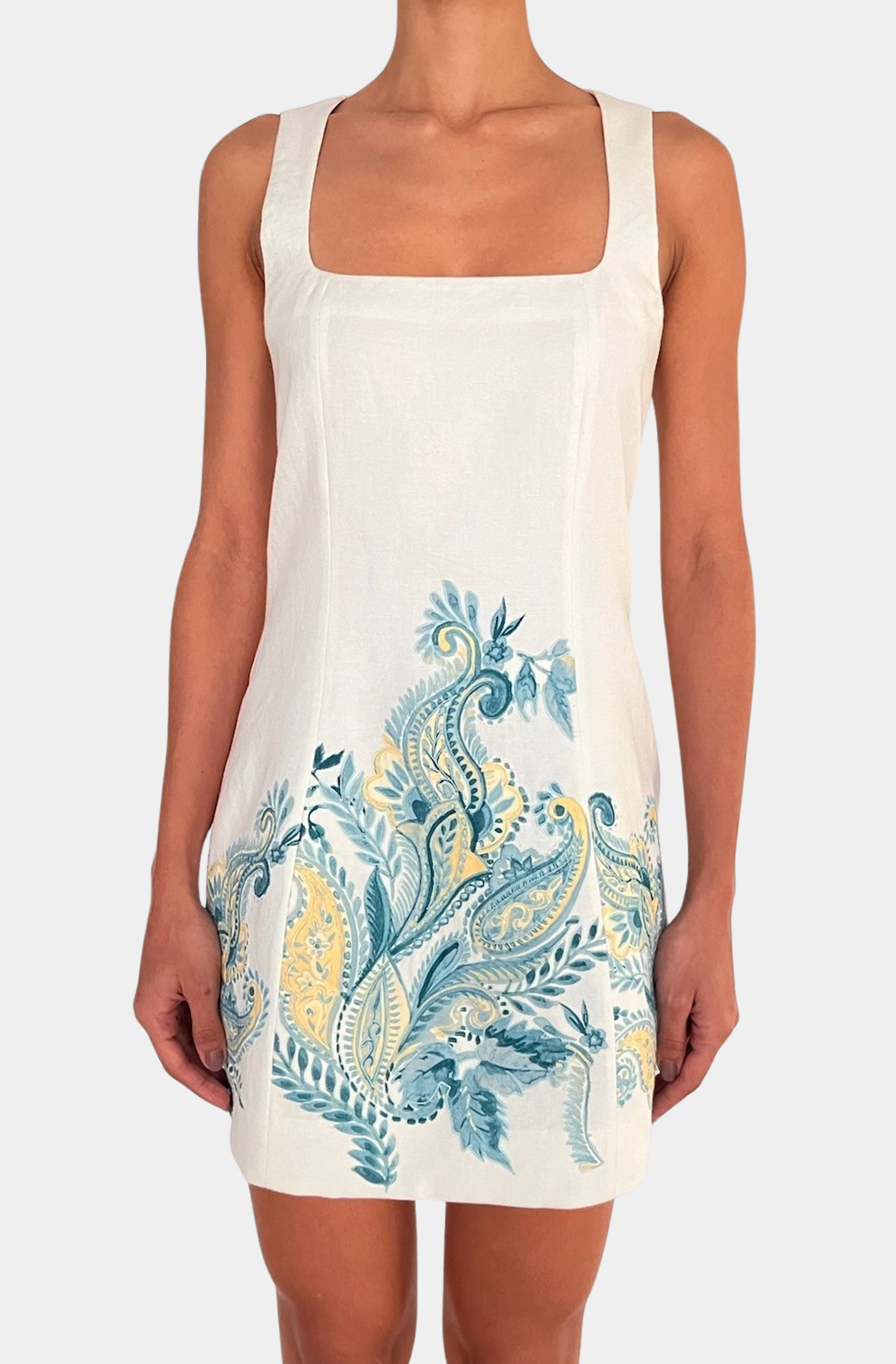 Square Neck Mini Dress
