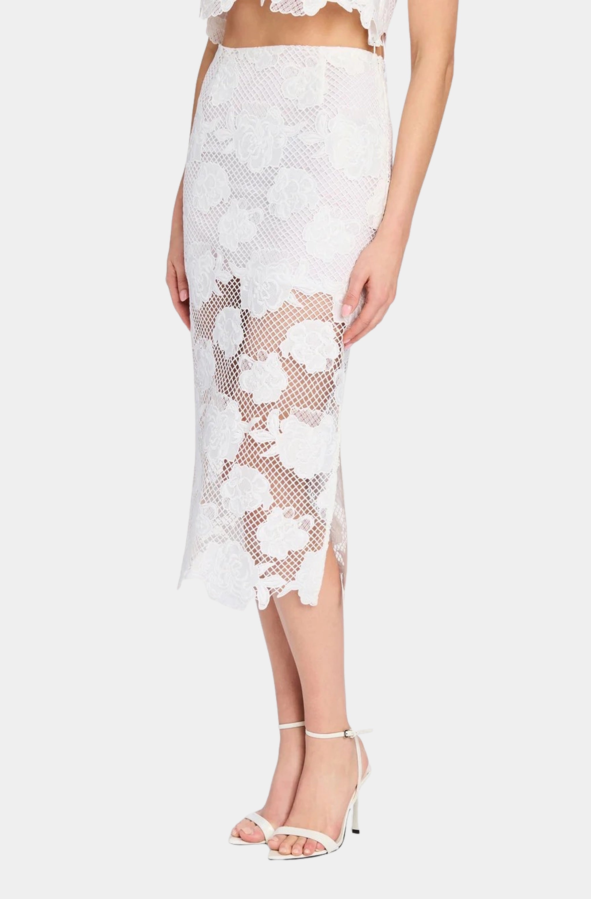 Rave Flower Mesh Skirt