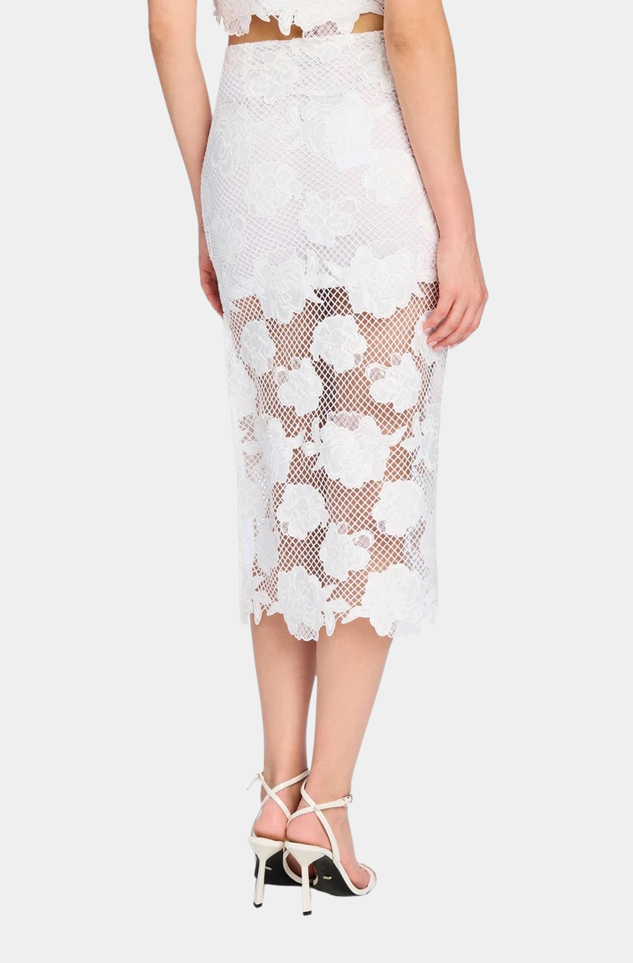 Rave Flower Mesh Skirt