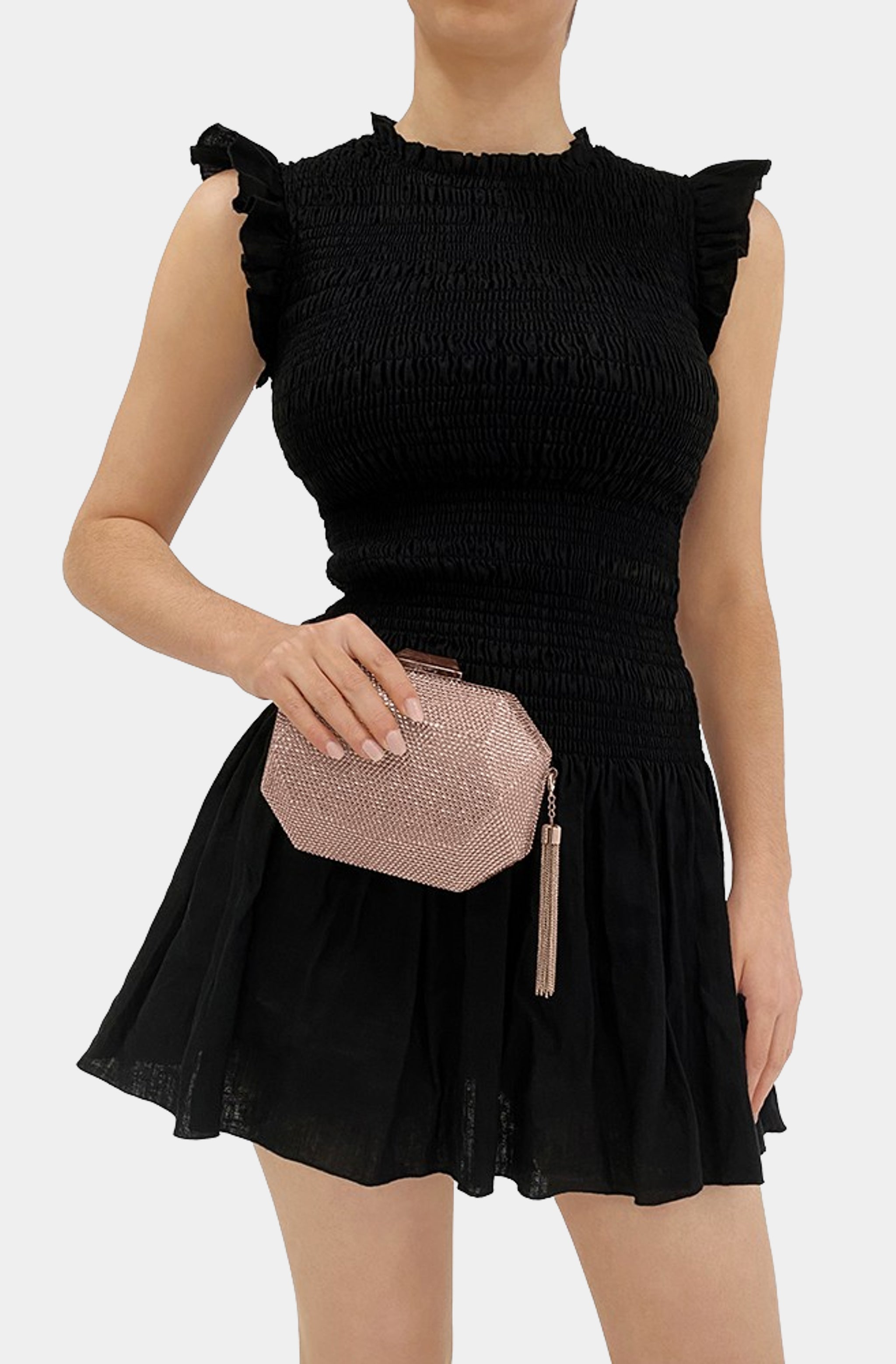 Tilly Hotfix Clutch with Tassel