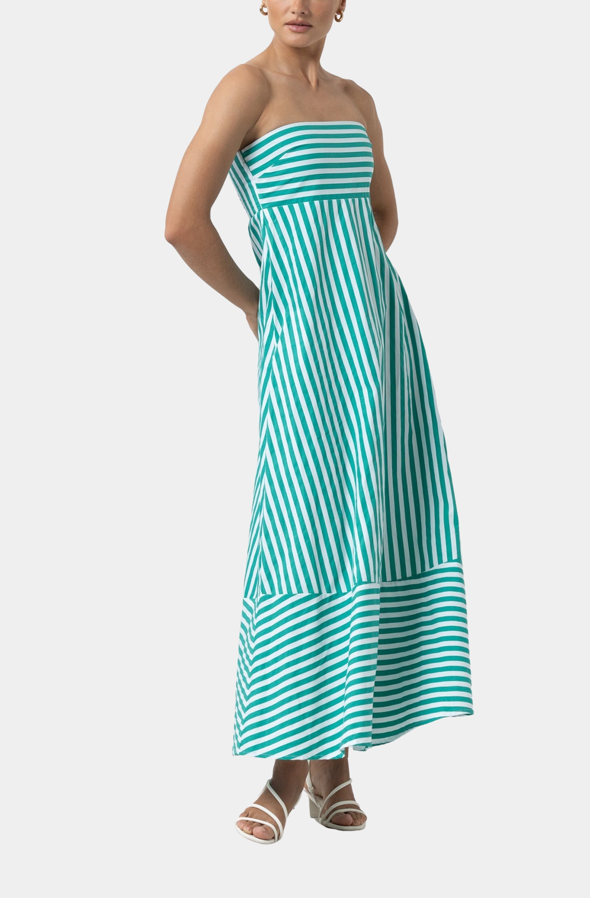 Timothy Poplin Maxi Dress