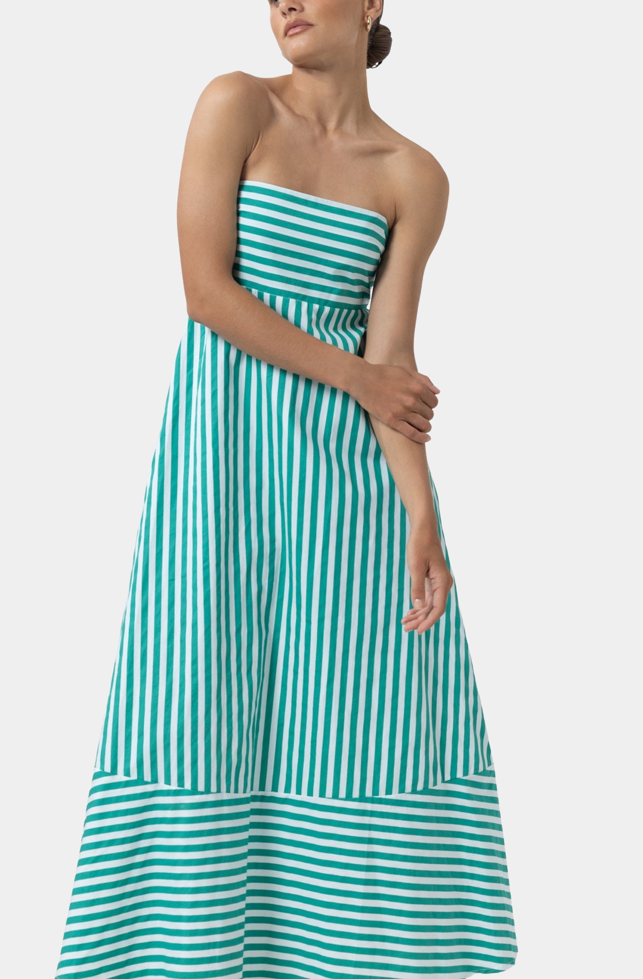 Timothy Poplin Maxi Dress