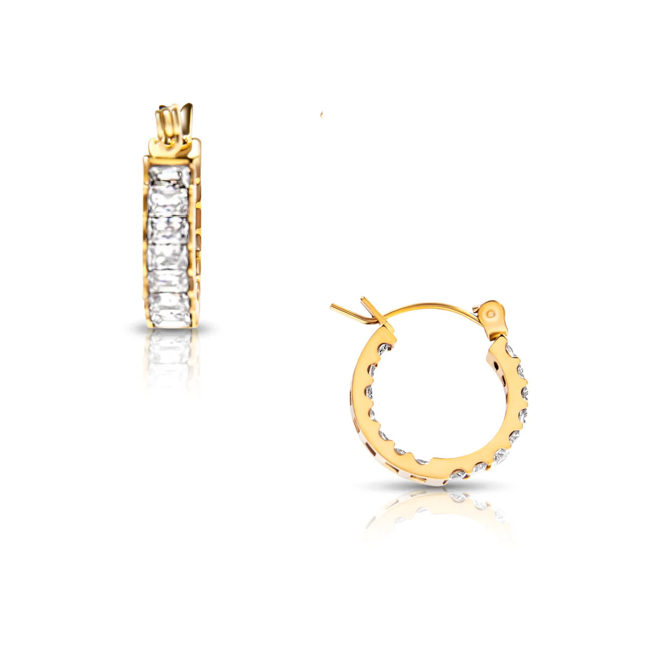 Lyndsay Huggie Hoop Earring