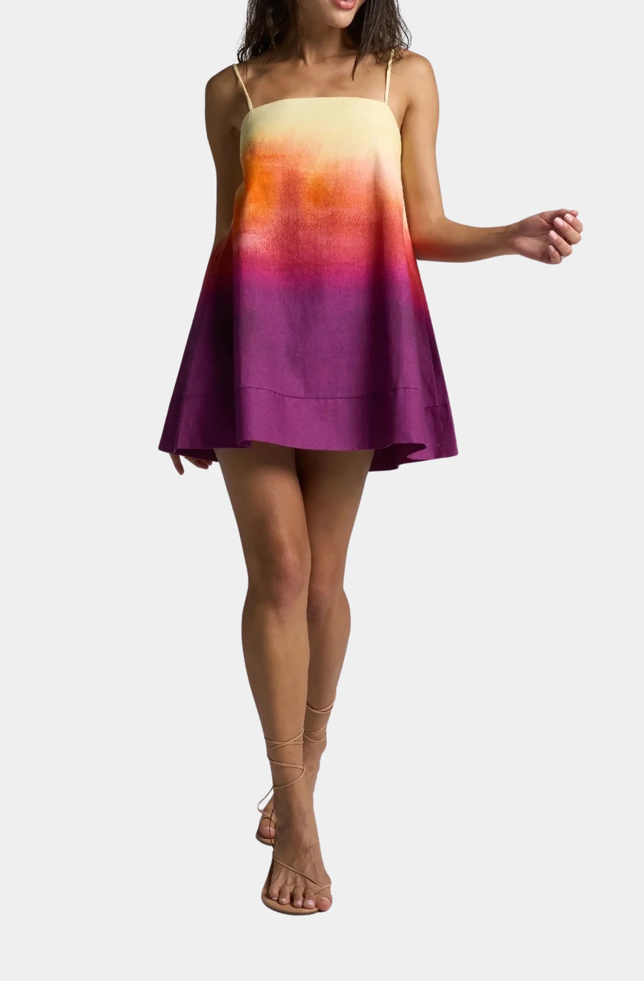 Mini Strappy Trapeze Dress