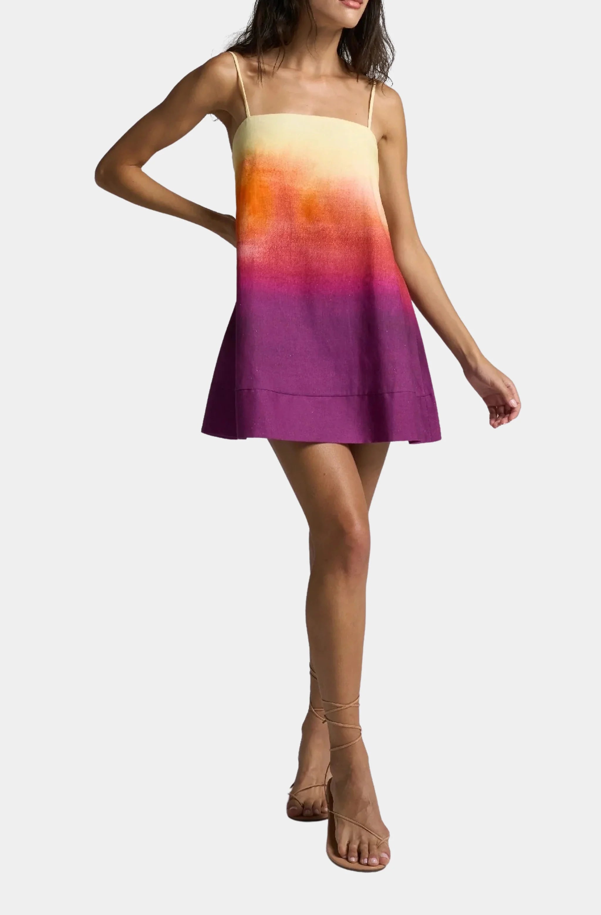 Mini Strappy Trapeze Dress