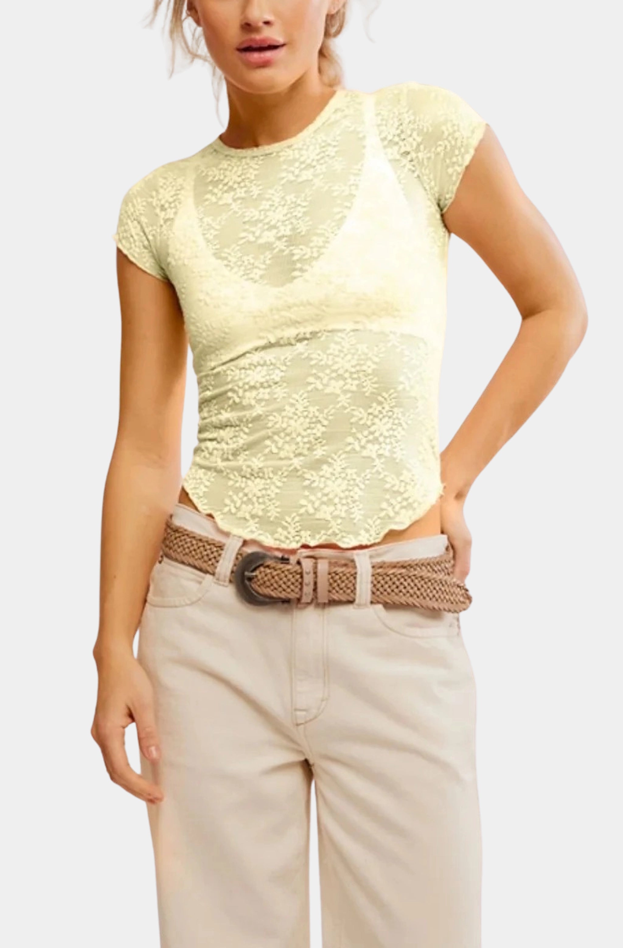 Ready To Go Lace Tee