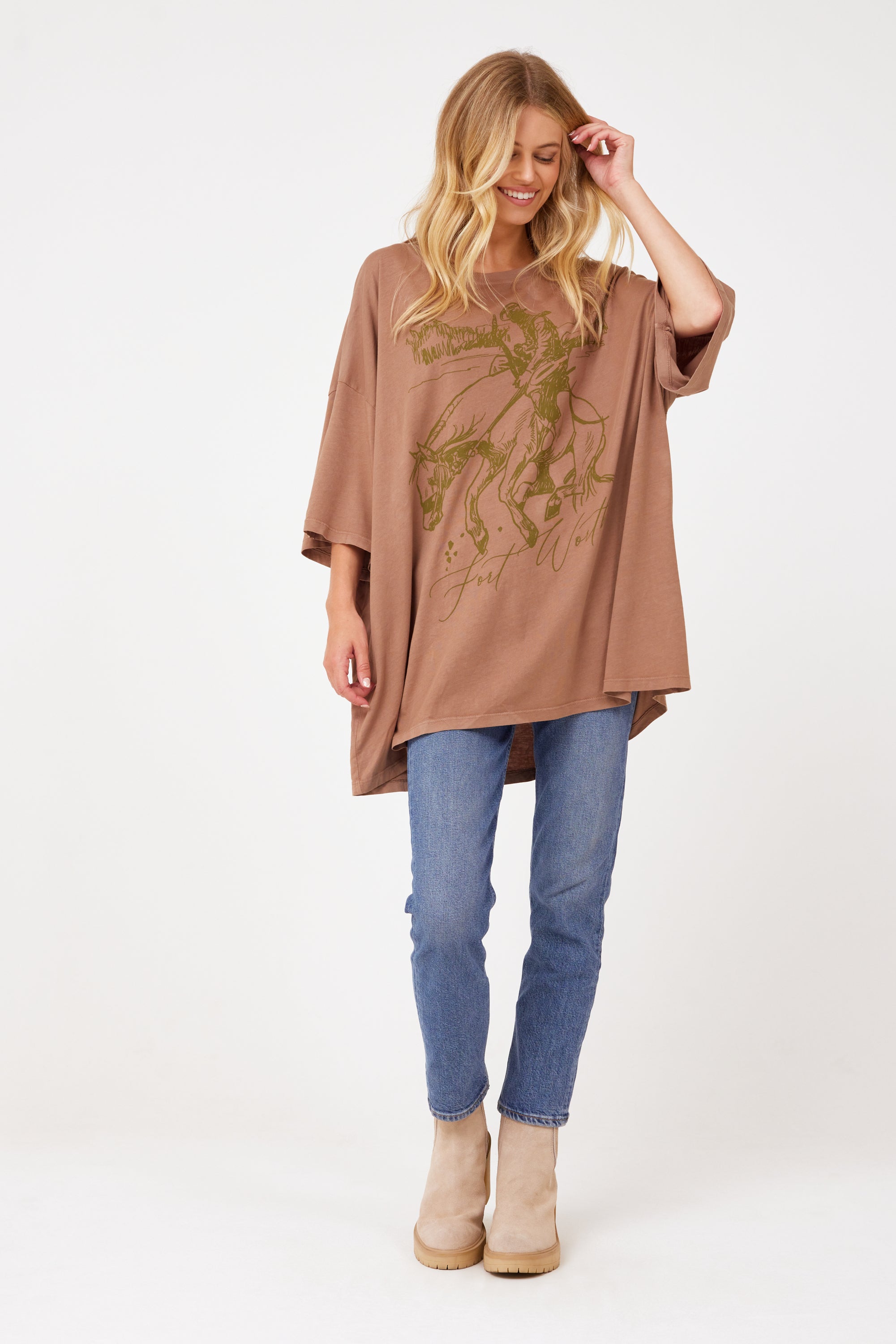 Cowboy Rodeo OS Tee