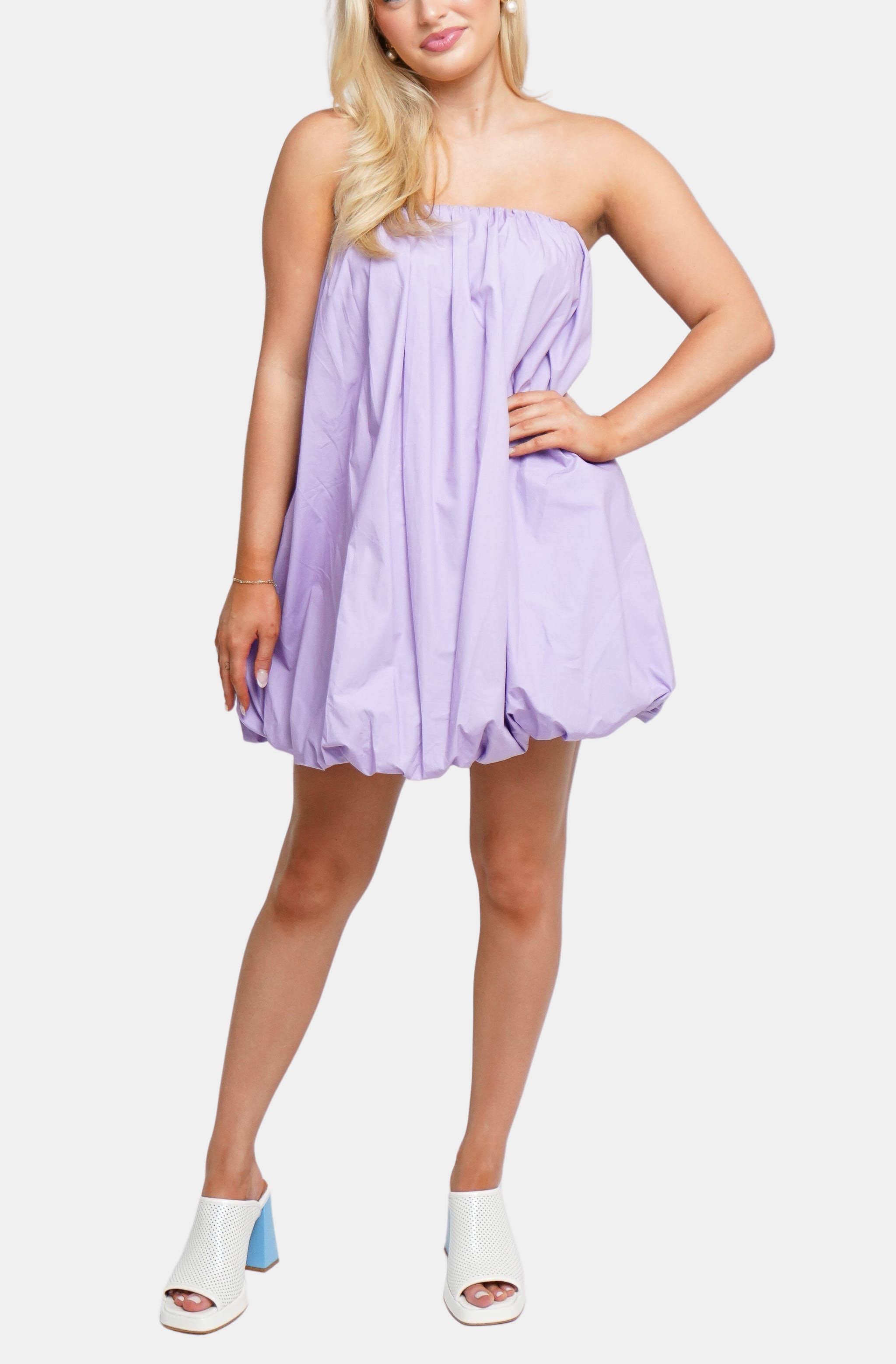 Hemline Exclusive Poplin Bubble Dress