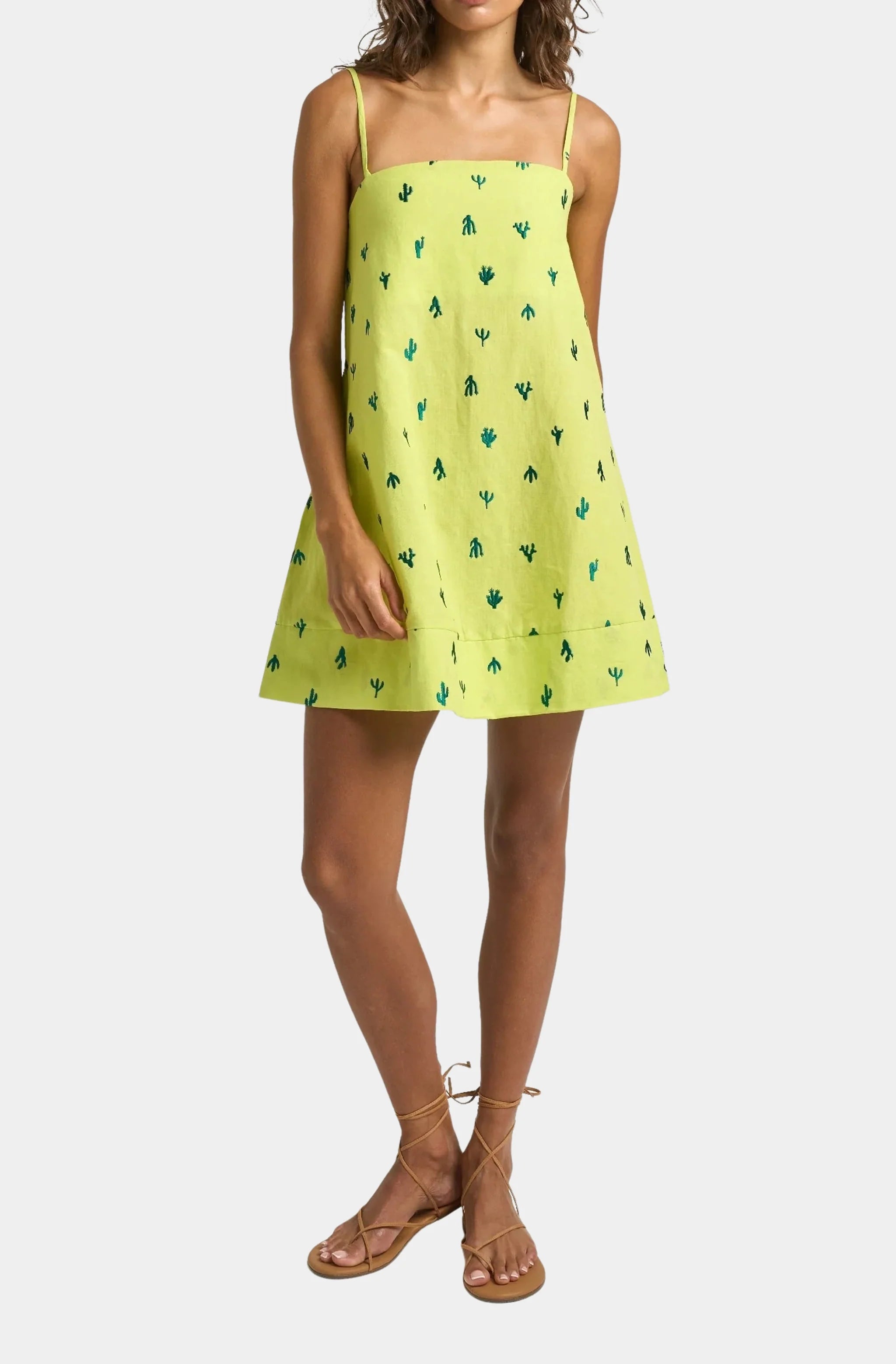 Mini Strappy Trapeze Dress