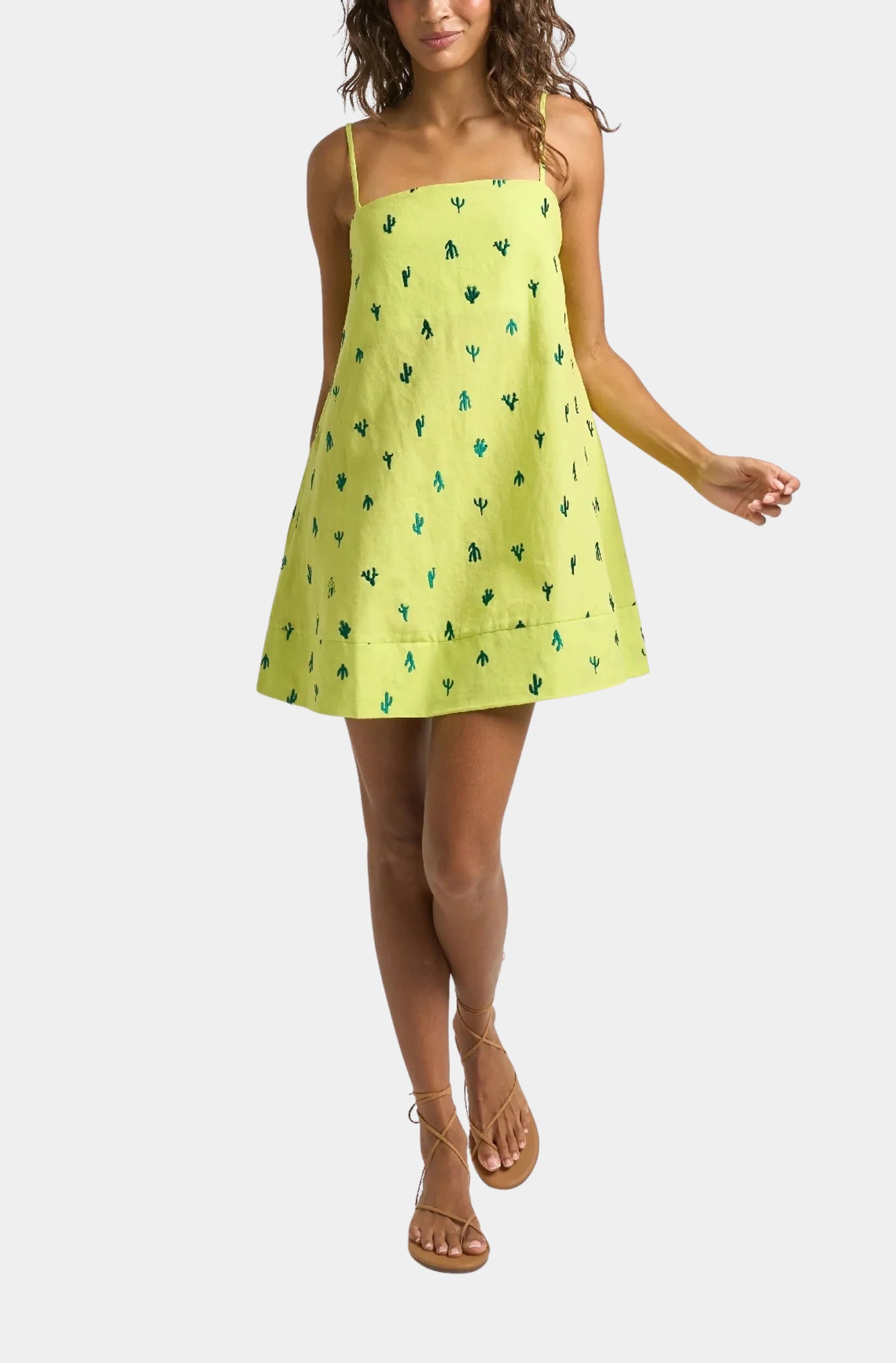 Mini Strappy Trapeze Dress