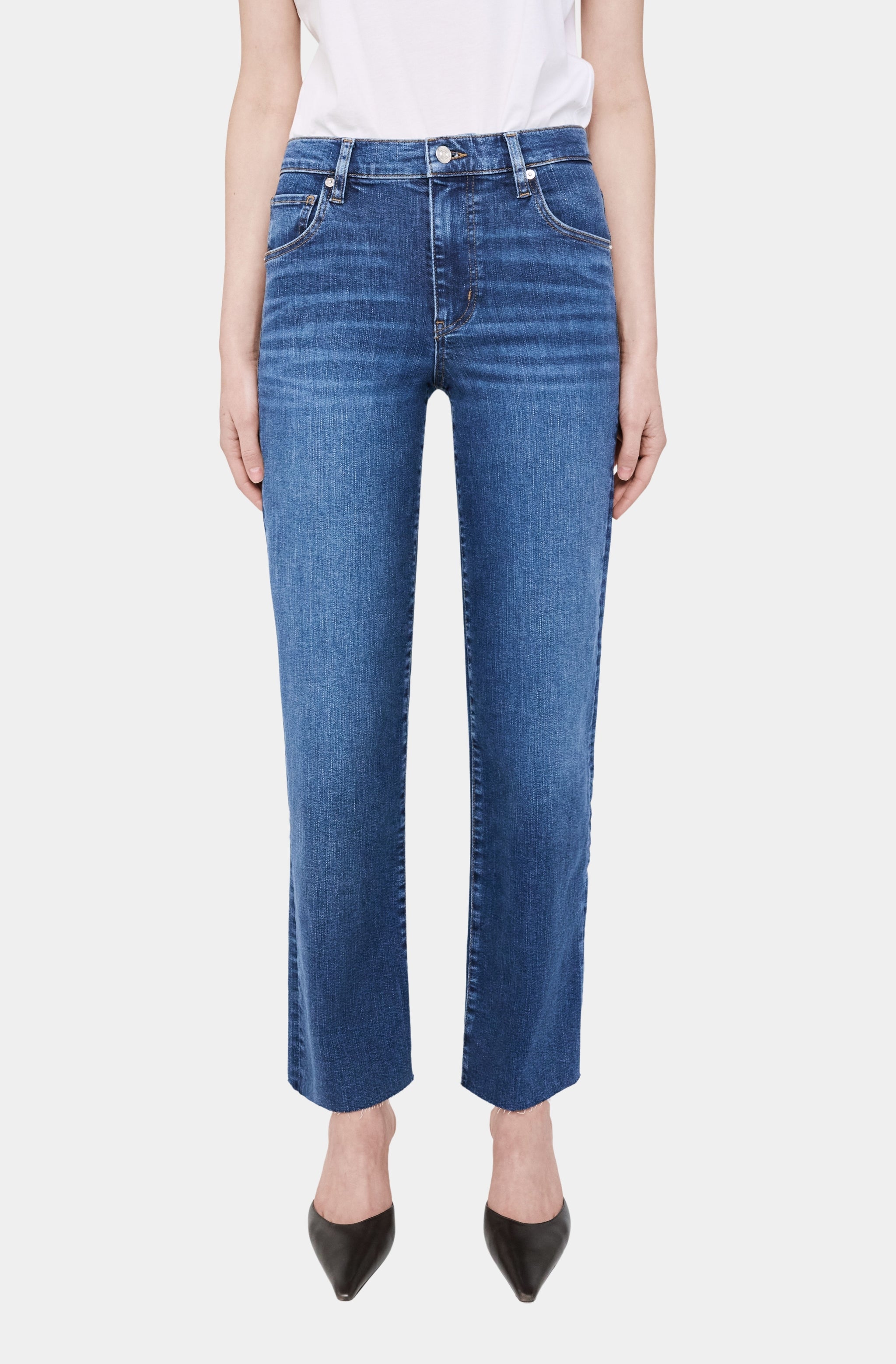 [24FW]★SATUR★W's Crease Hemline Wide Denim Pants★デニム Jeans – Hemline River Oaks