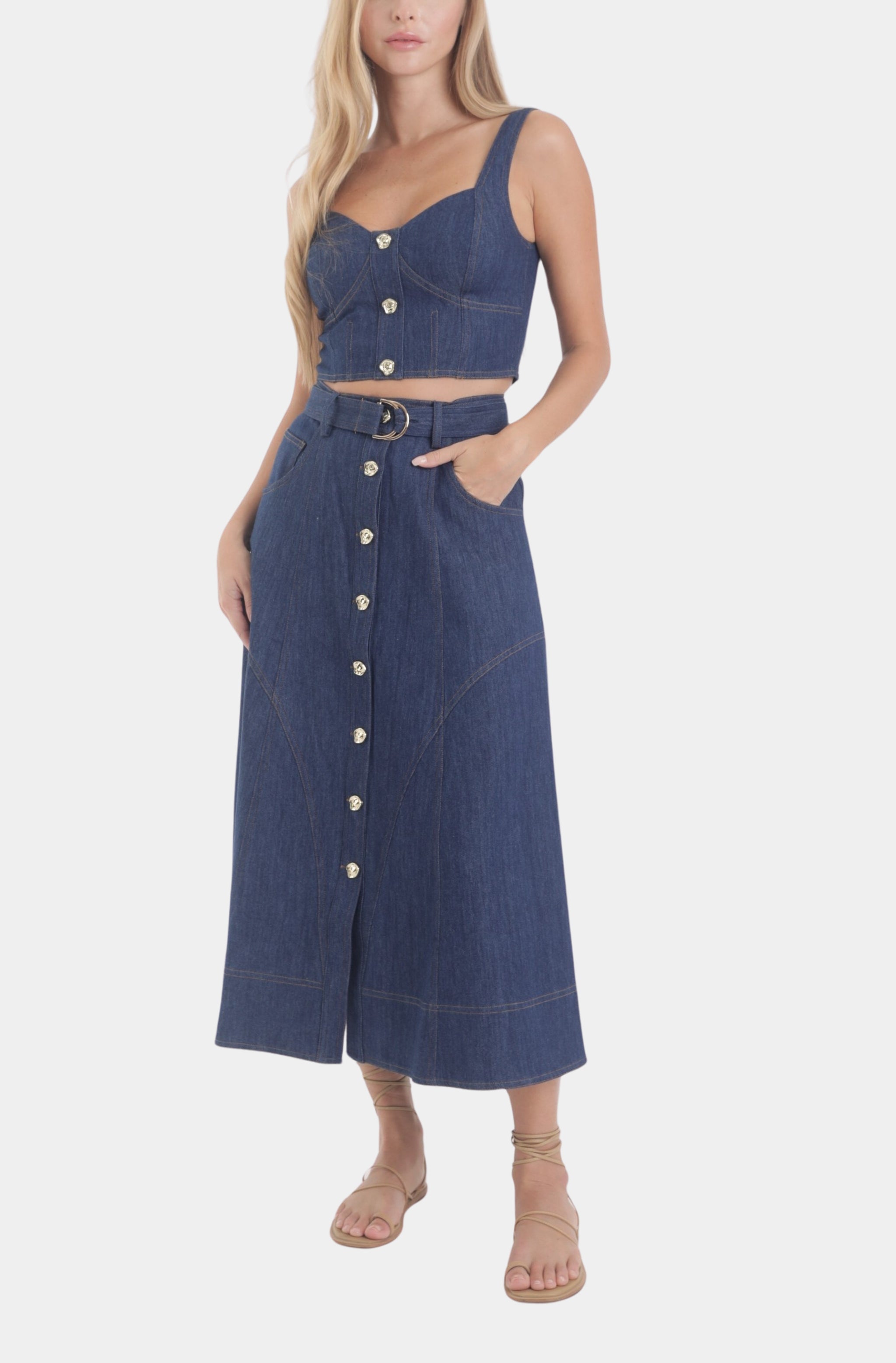 Saro Denim Skirt