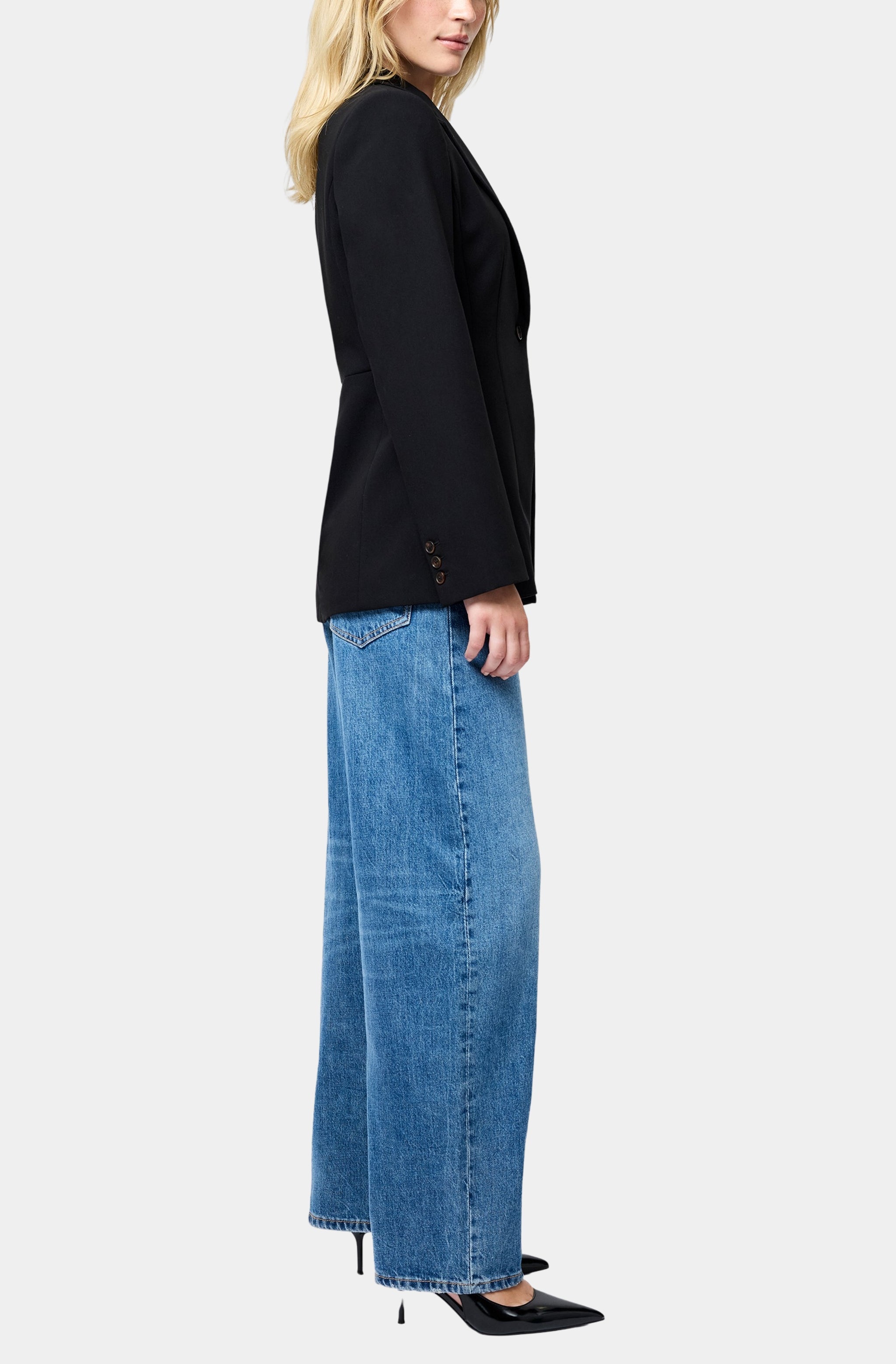 Azra Twill Cinched Blazer