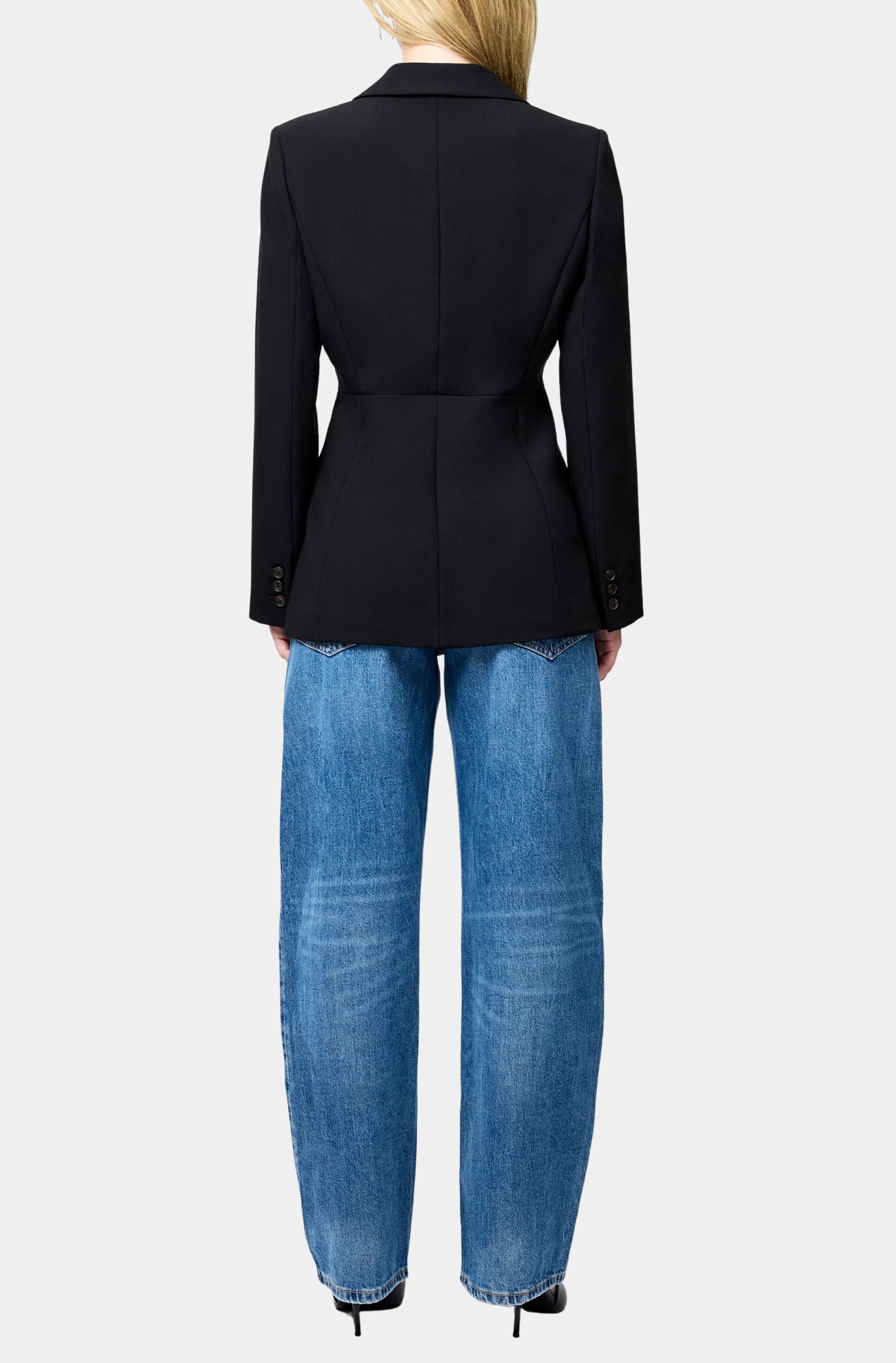Azra Twill Cinched Blazer
