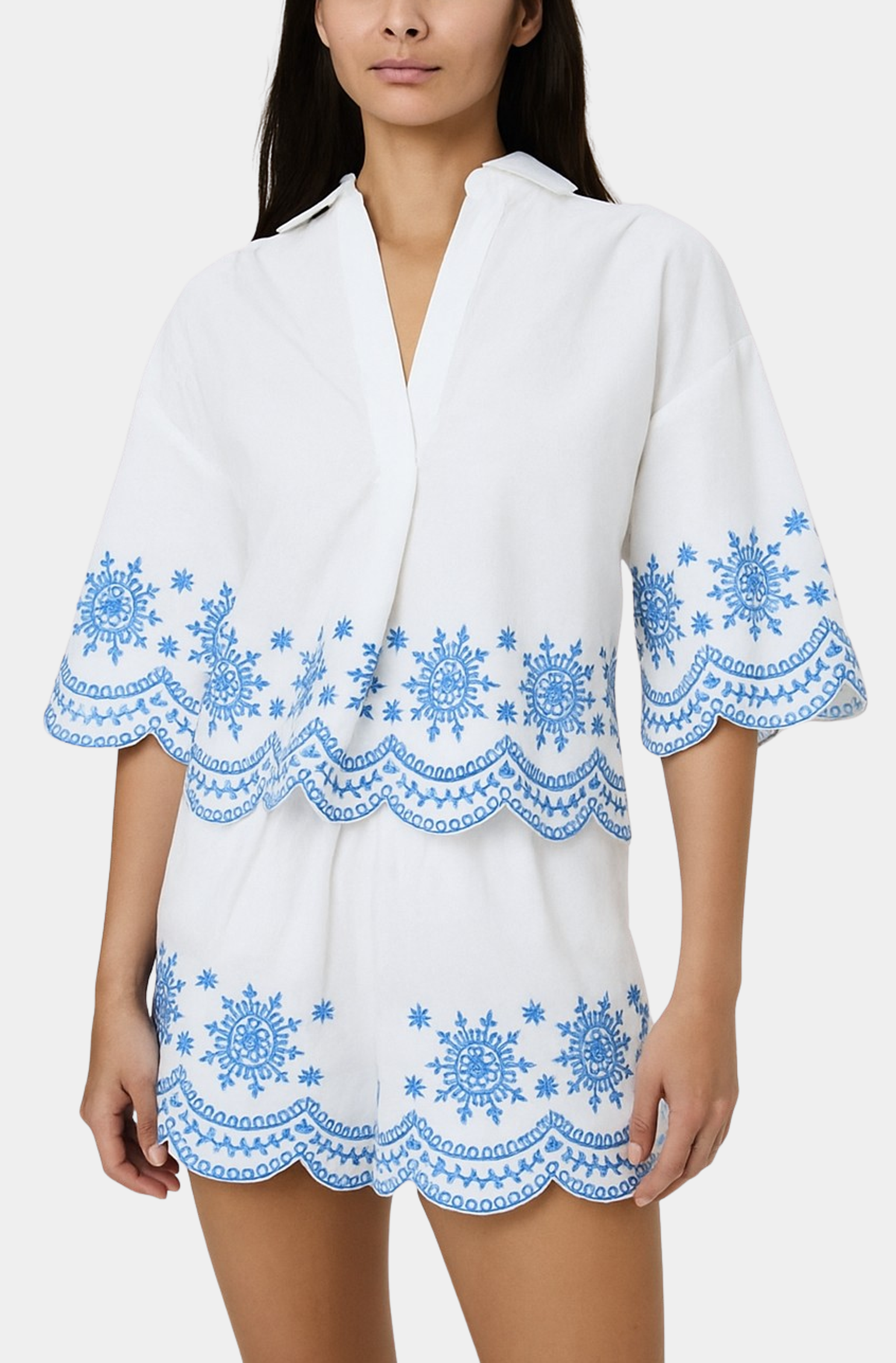Alissa Cotton Embroidered Short