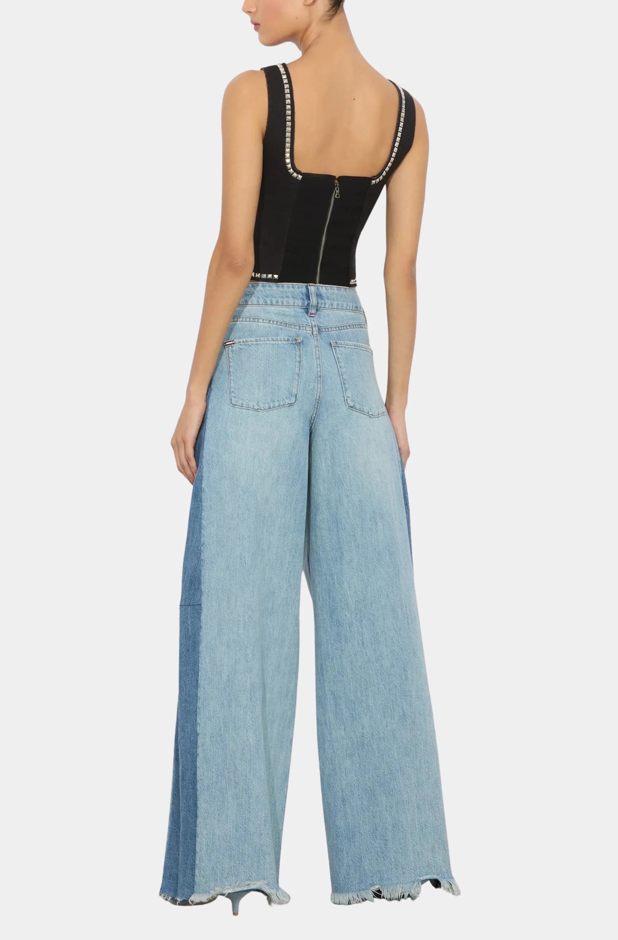 Breslin Band Tee Corset Top