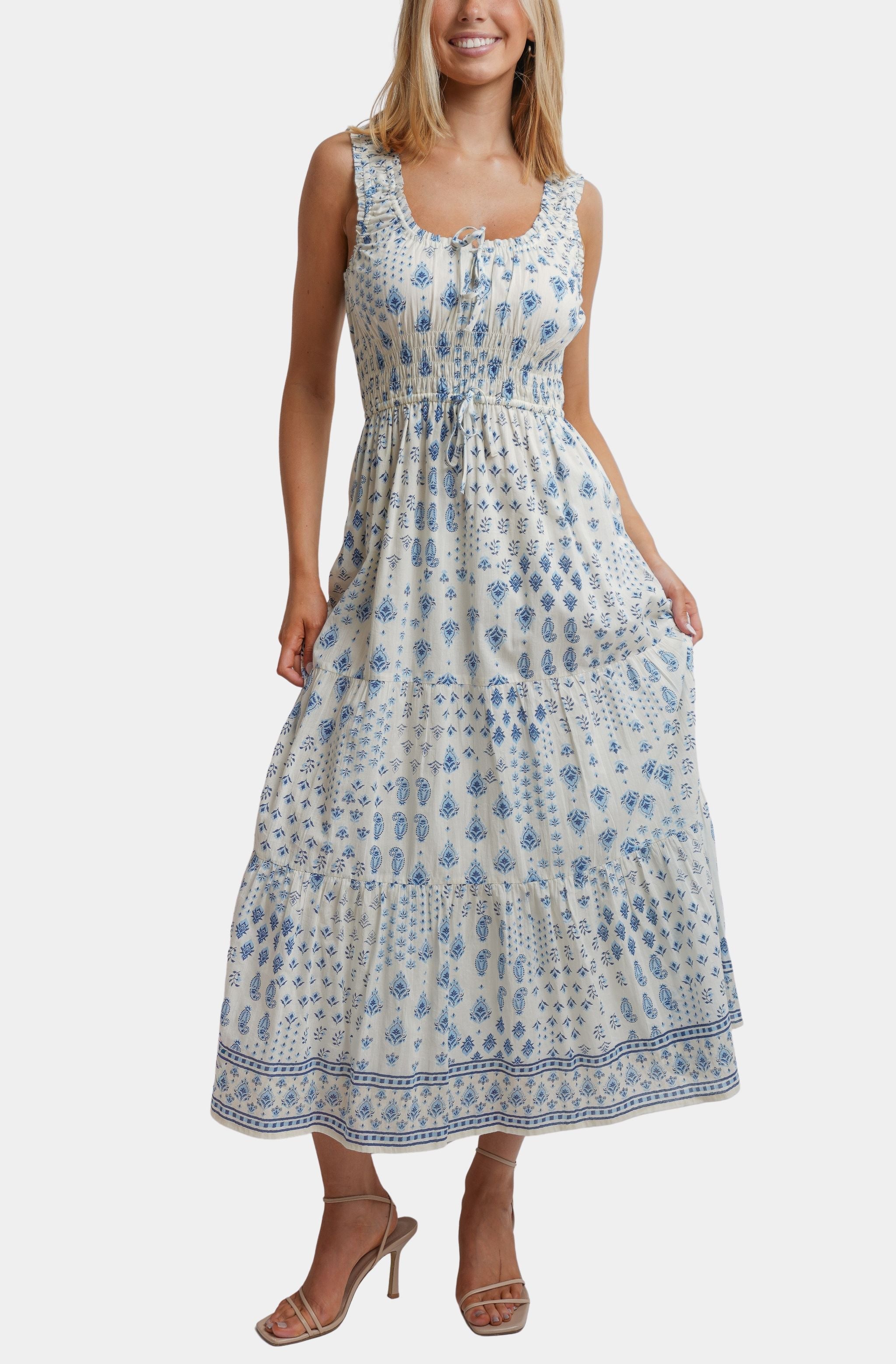 kiara maxi dress Kiara Dress MP Pearl / L
