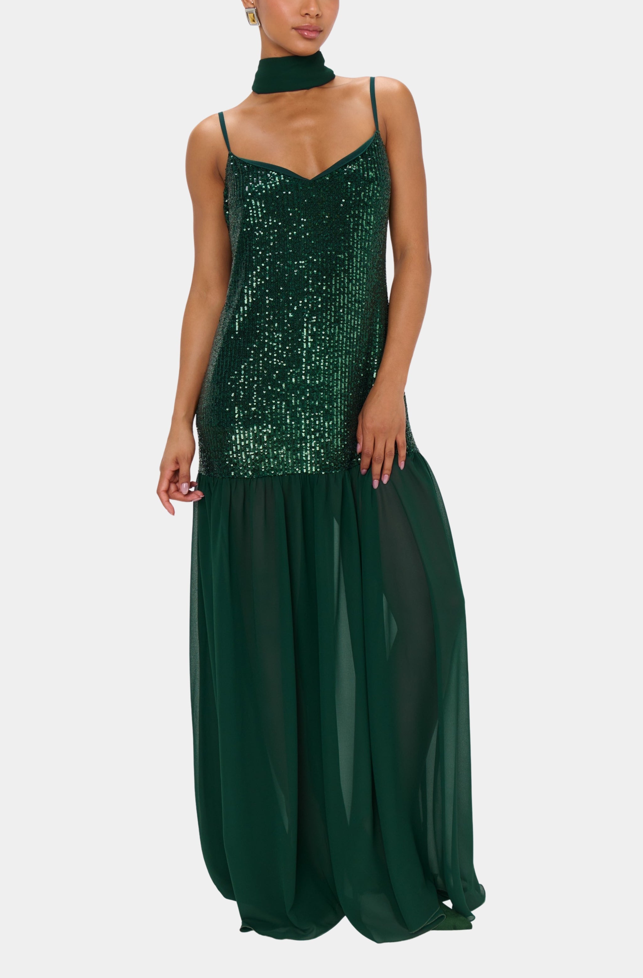emerald sequin maxi dress Show Me Your Mumu Dalia Maxi Dress | Green | Size S