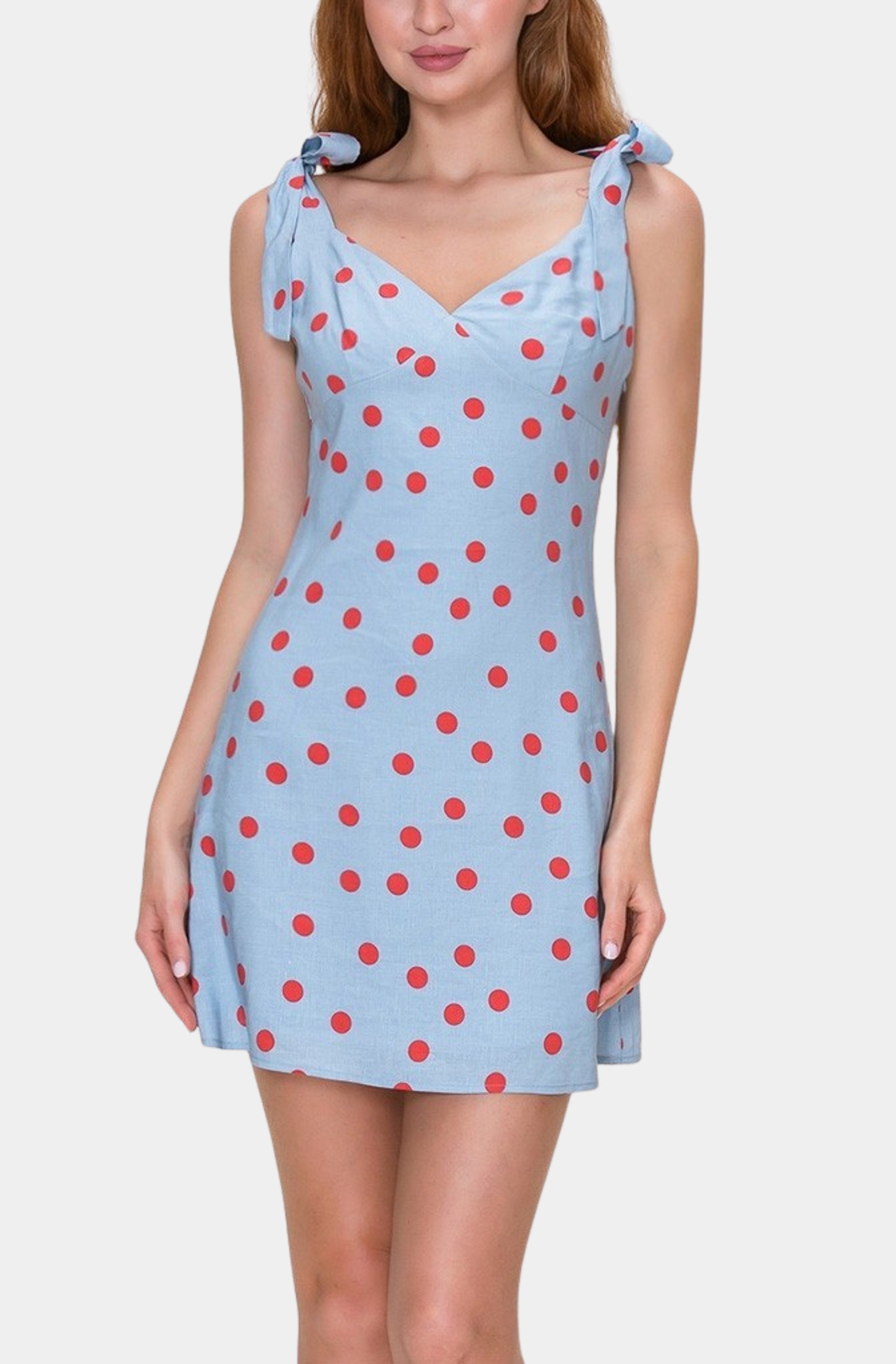 blue and red polka dot dress Red White Blue Girls Dress Polka Dot Dress Party Birthday Holiday Pageant Interview Cocktail Dress Fun Fashion Casual Girl Dress RWB Wear