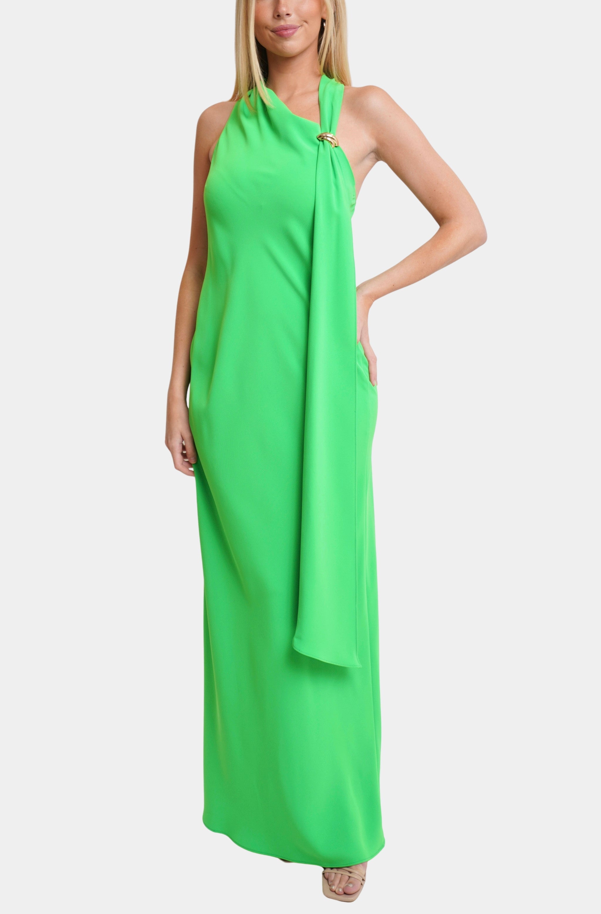 sonya maxi dress Amanda Uprichard Sonya Maxi Dress in Green