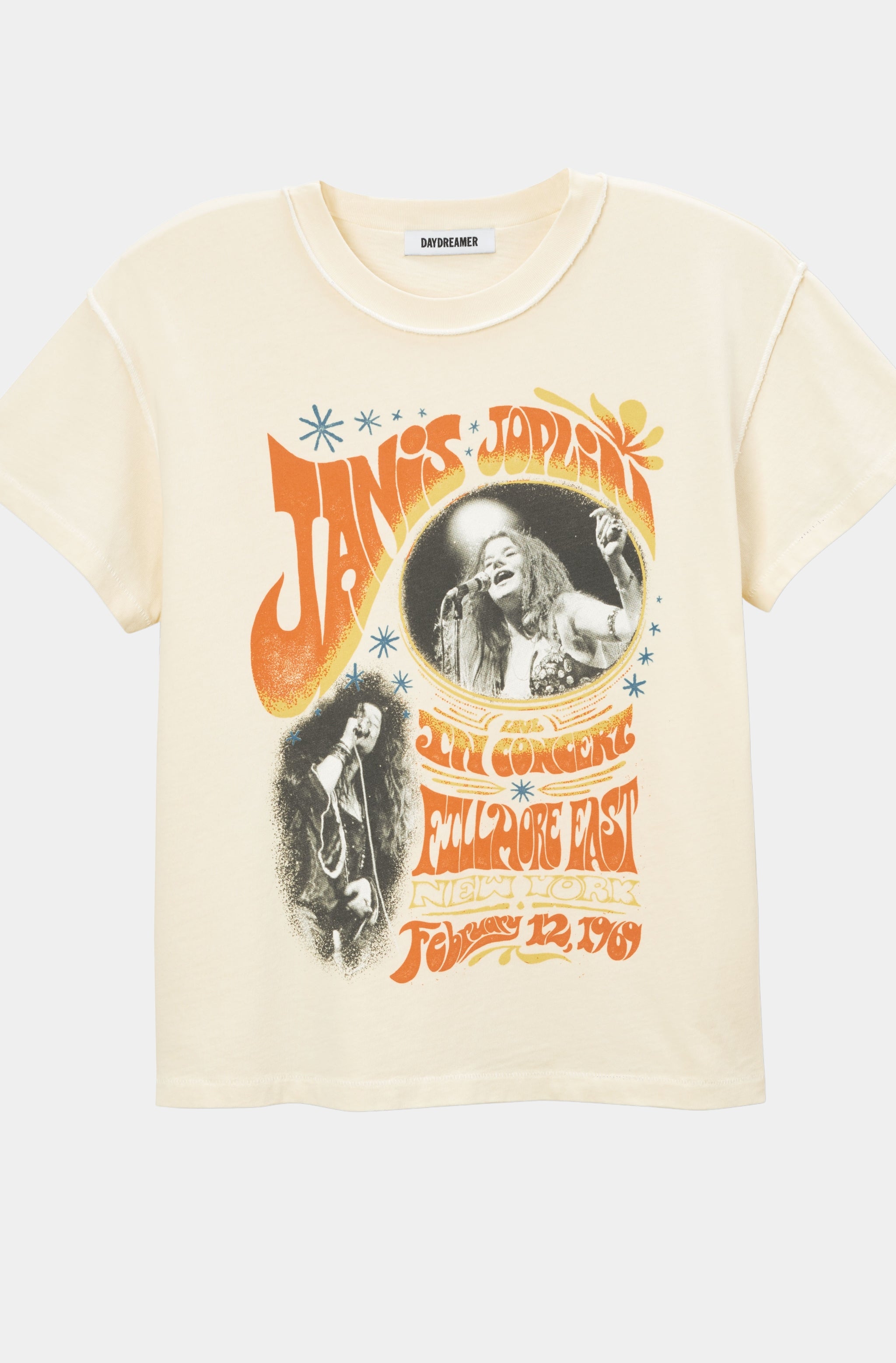 Janis Joplin In Concert Reverse Tour Tee