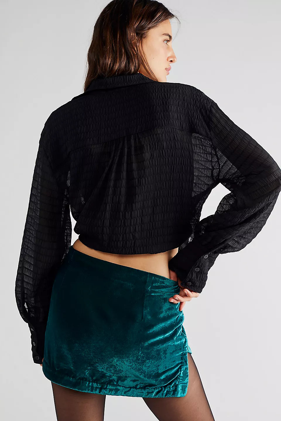 Annalise Velvet Mini Skirt