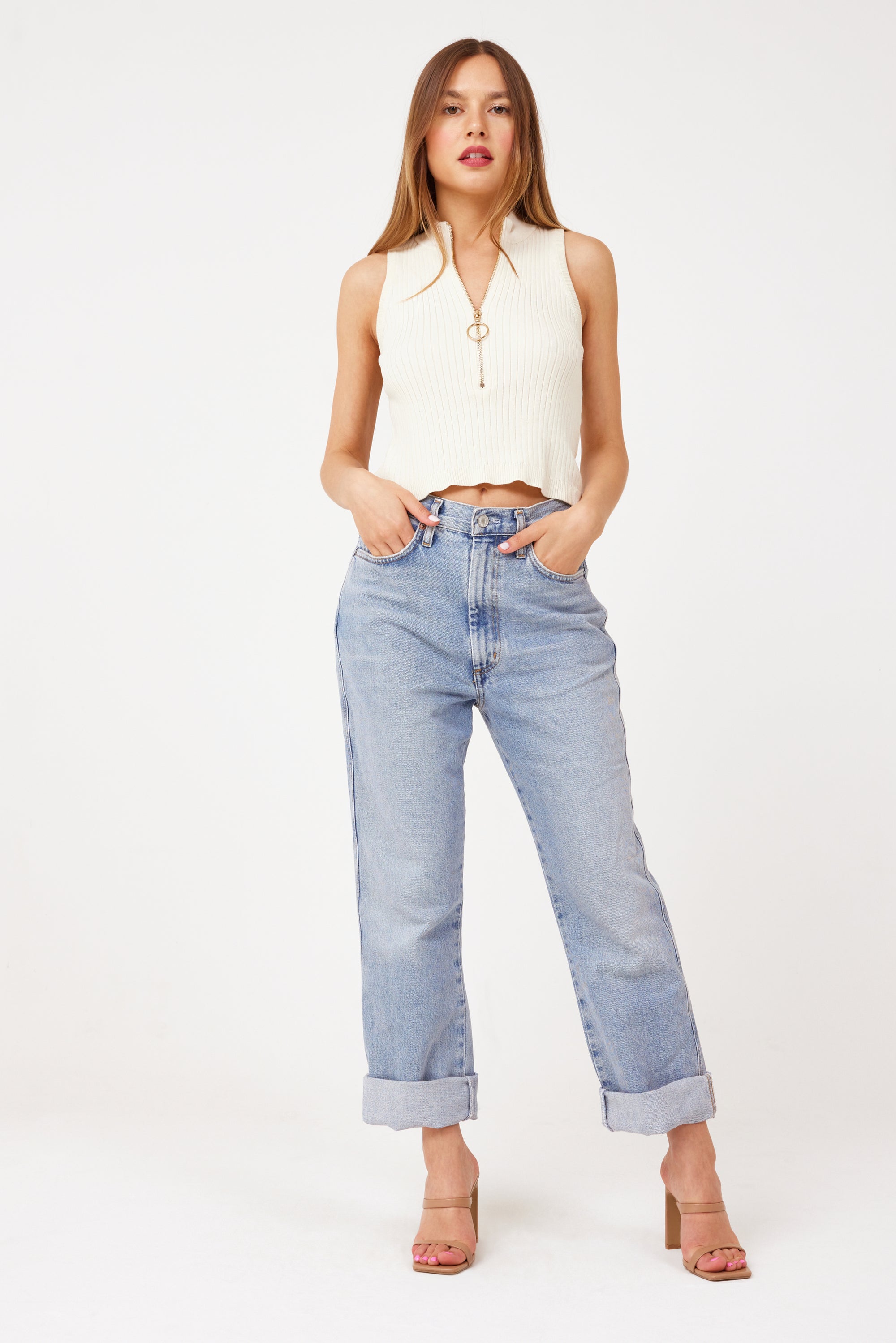Charlie Zip Top